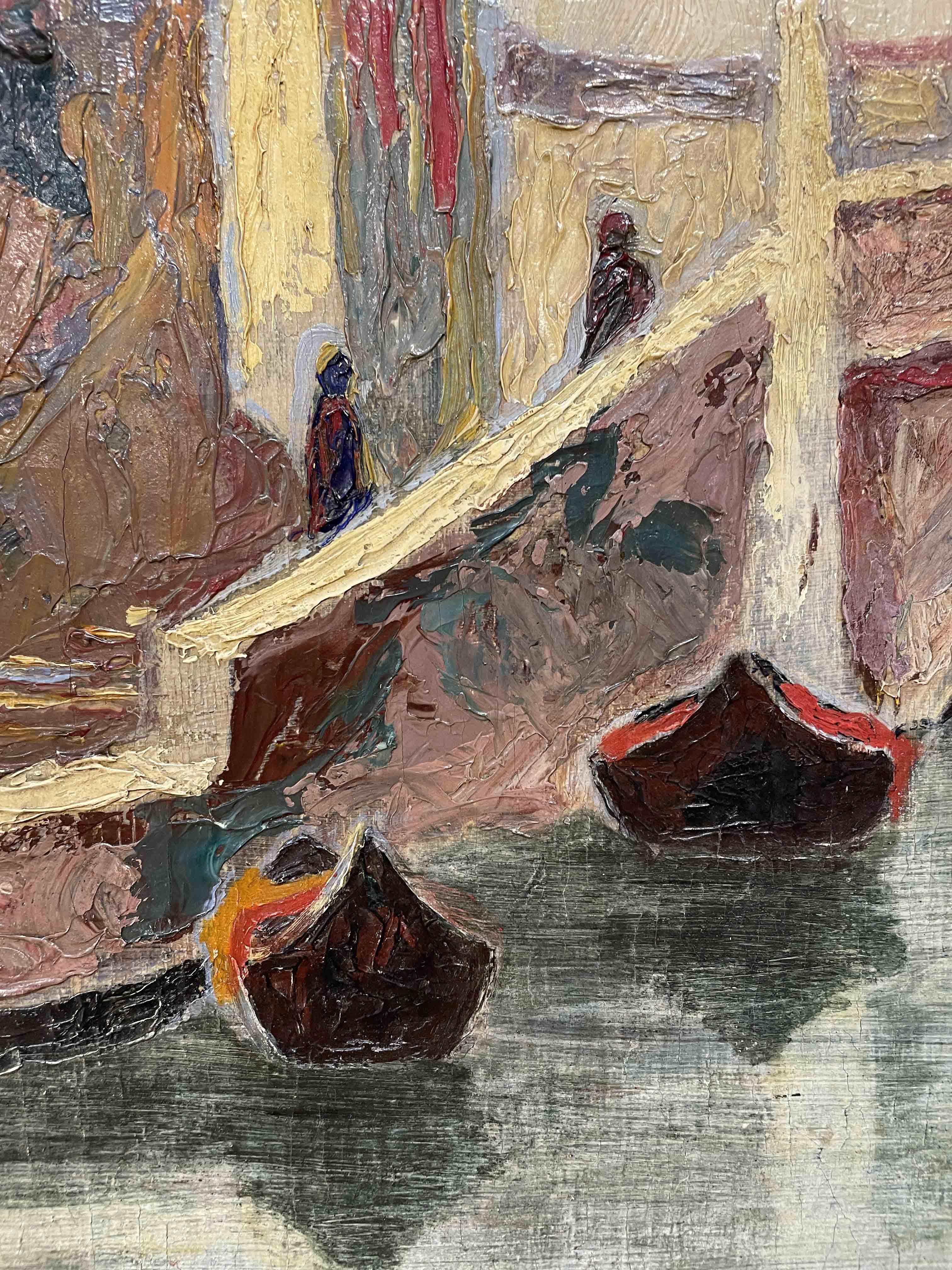 Italian oil on canvas of Venice