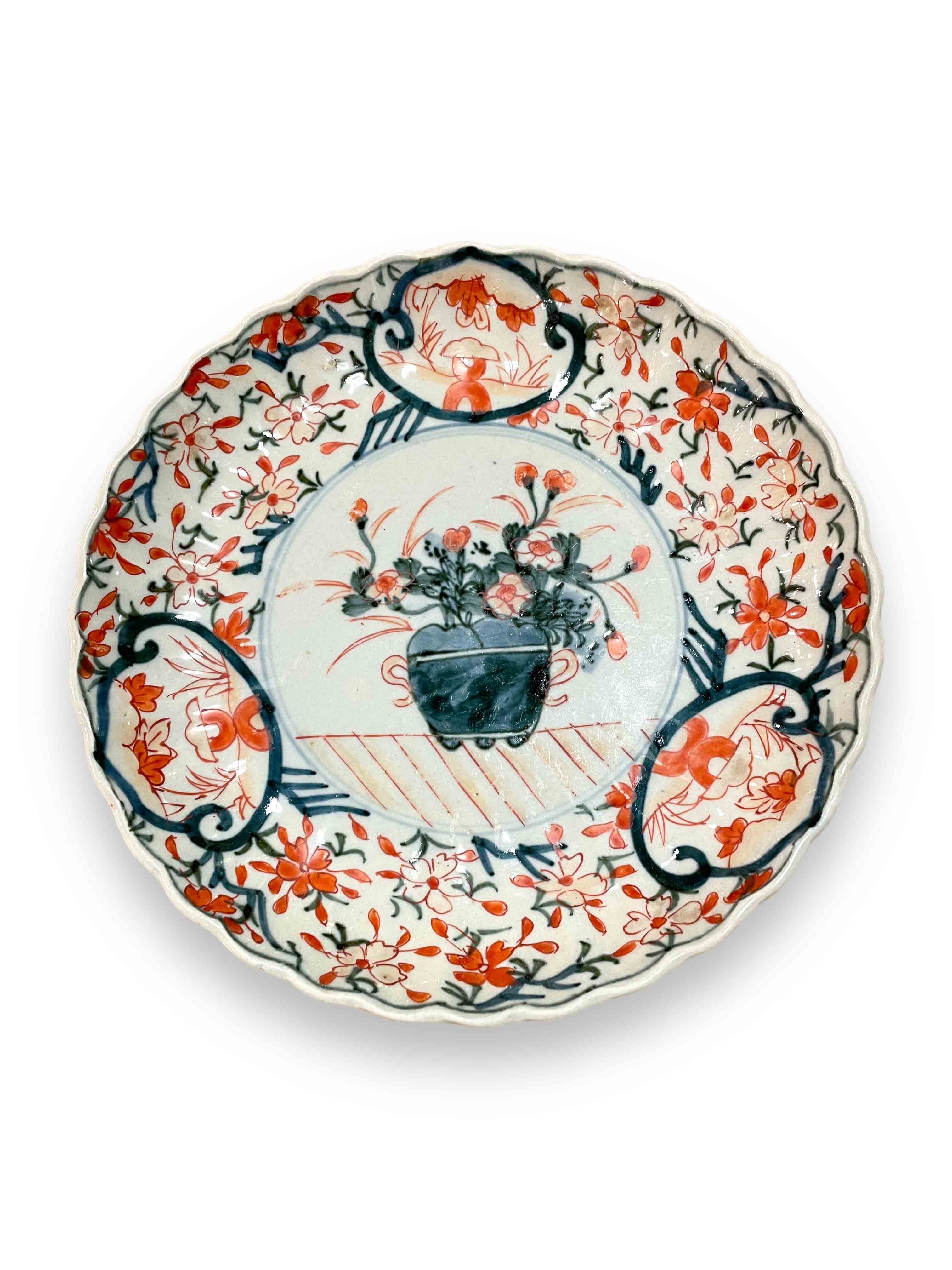 Pair of round Imari plates