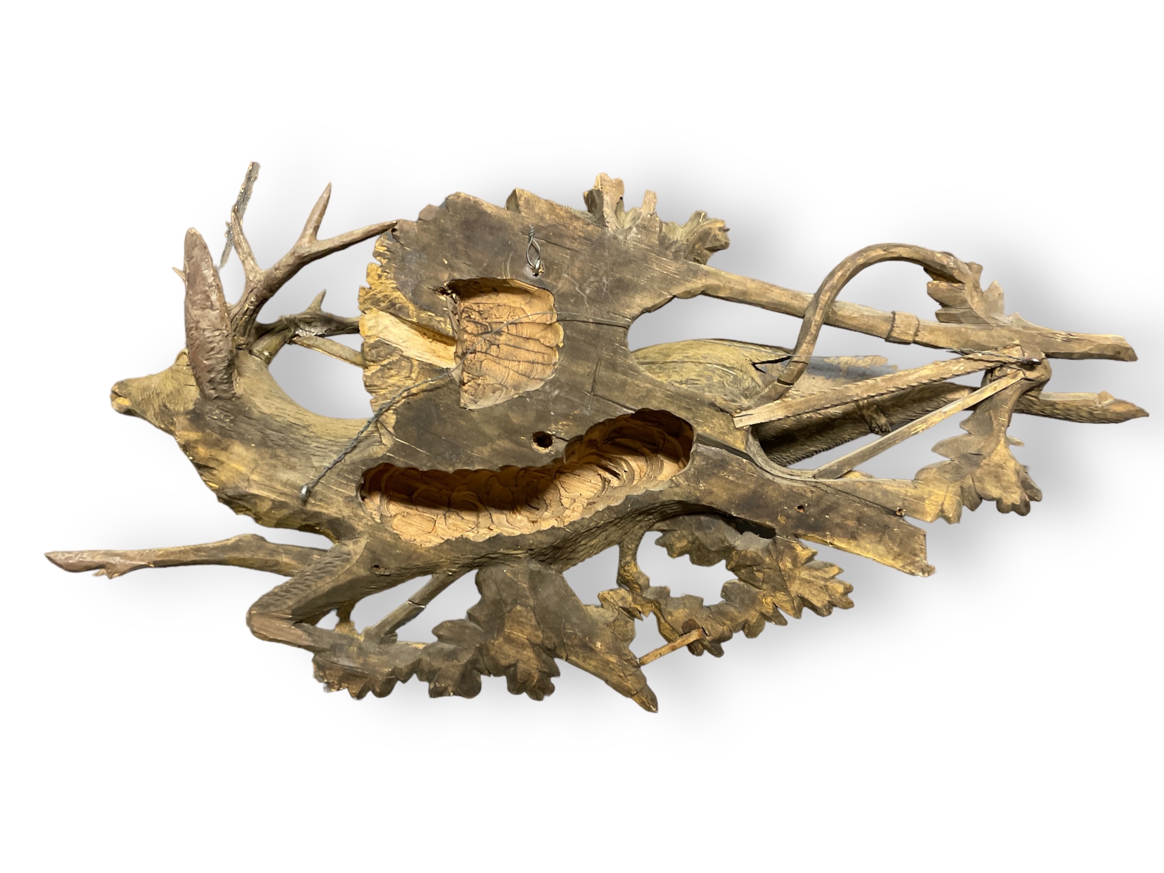 Pair of bleached Black Forest plaques