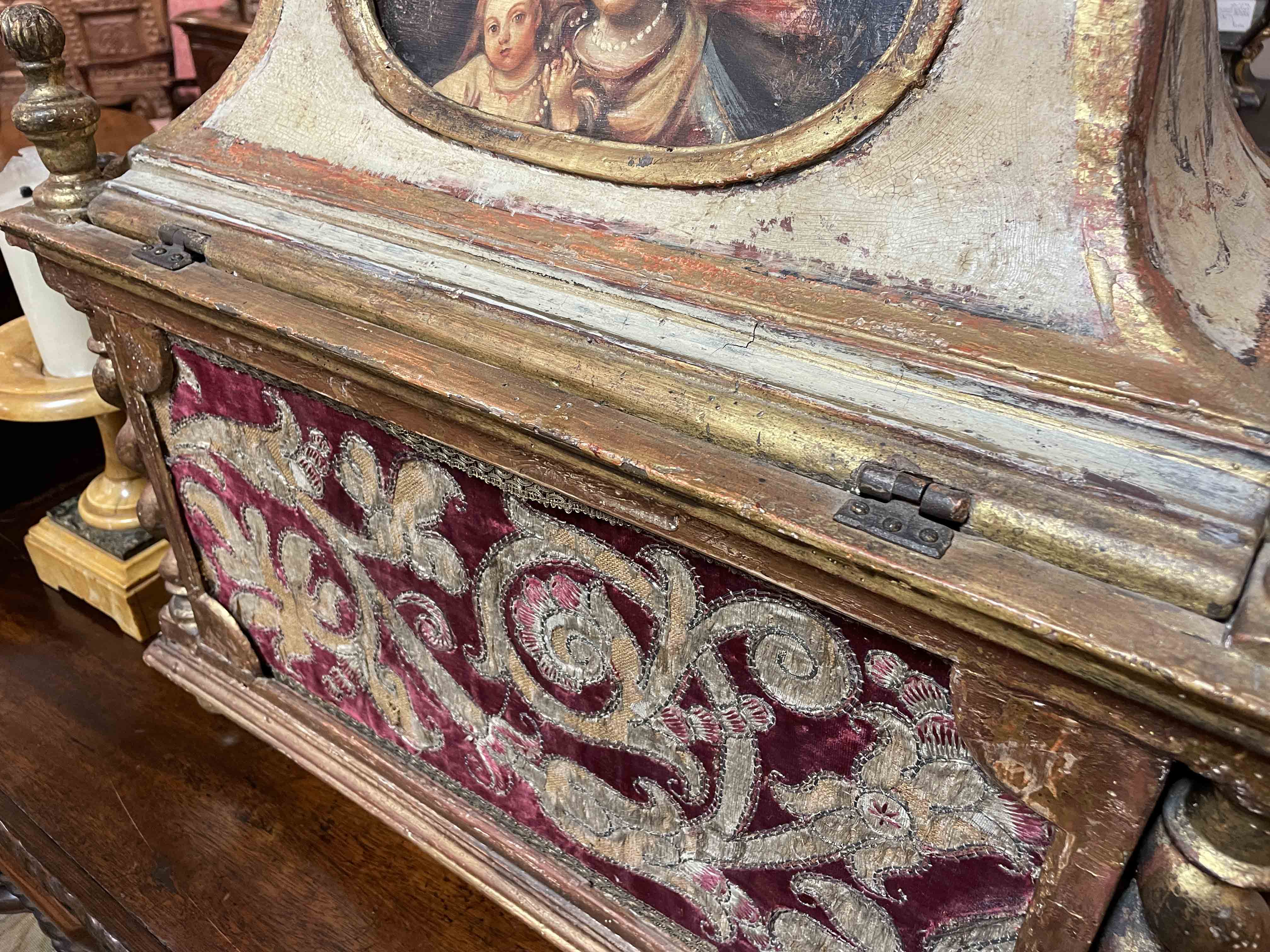 Italian polychrome reliquary