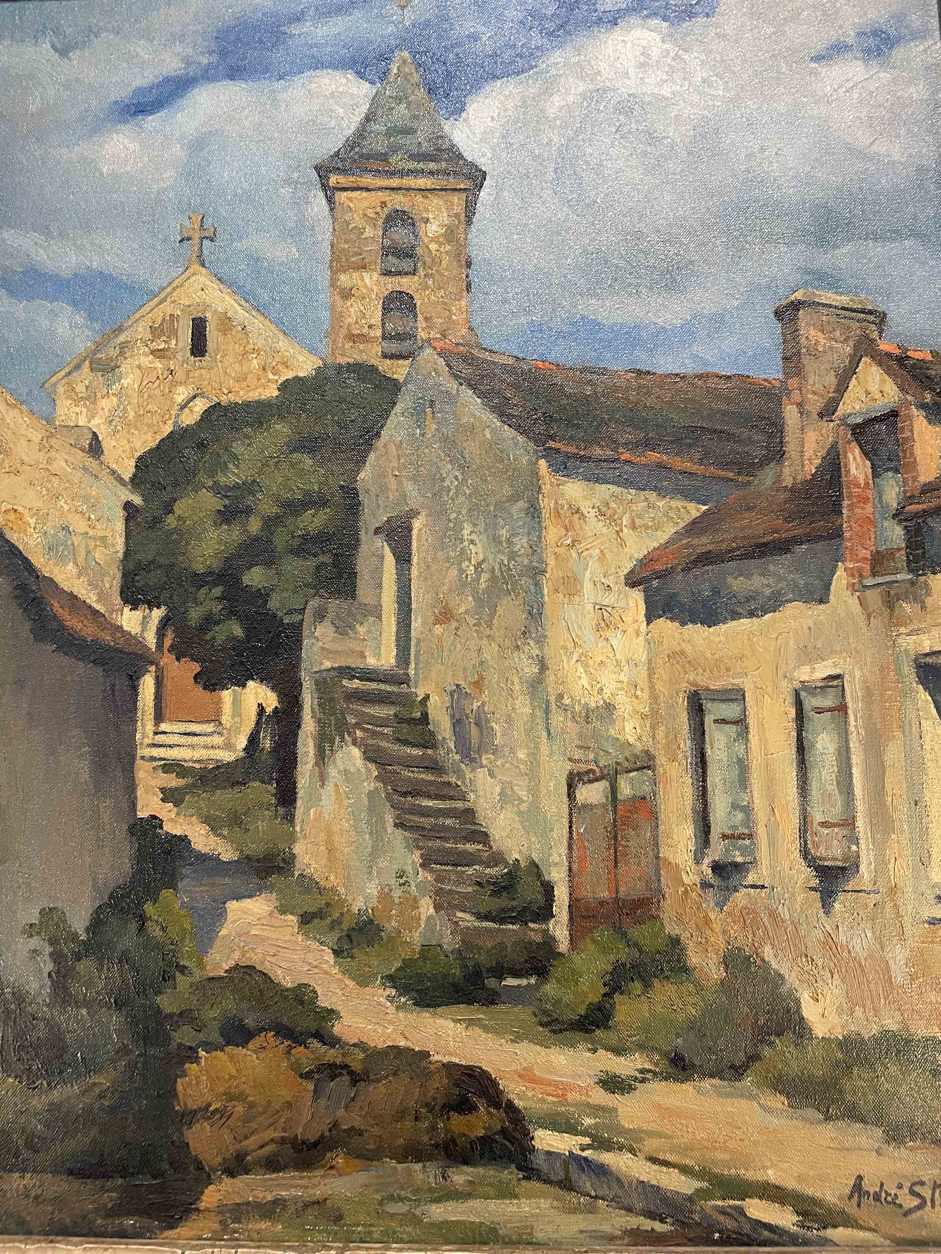 Oil on canvas painting by Andre Strauss