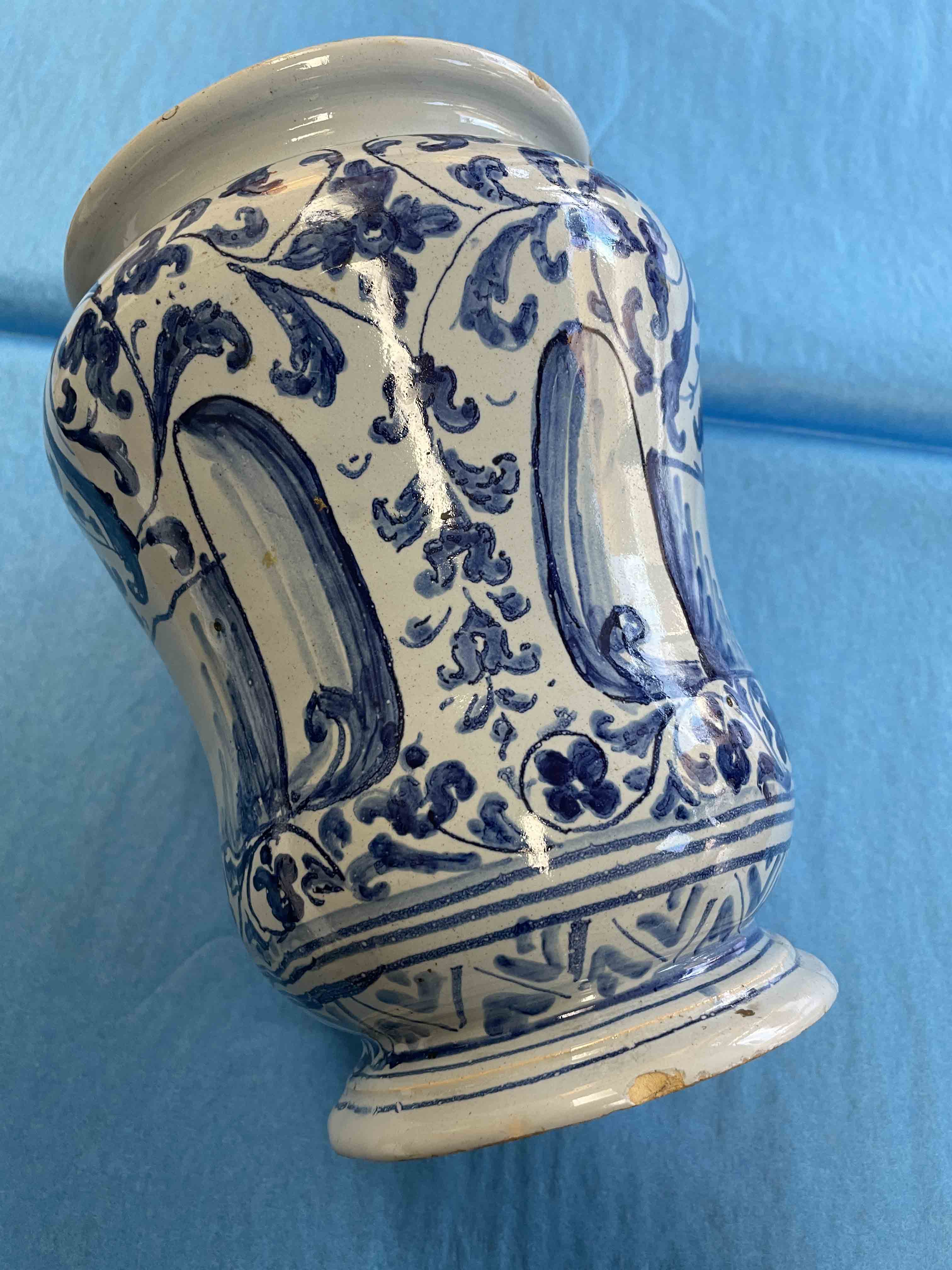 Italian majolica albarello