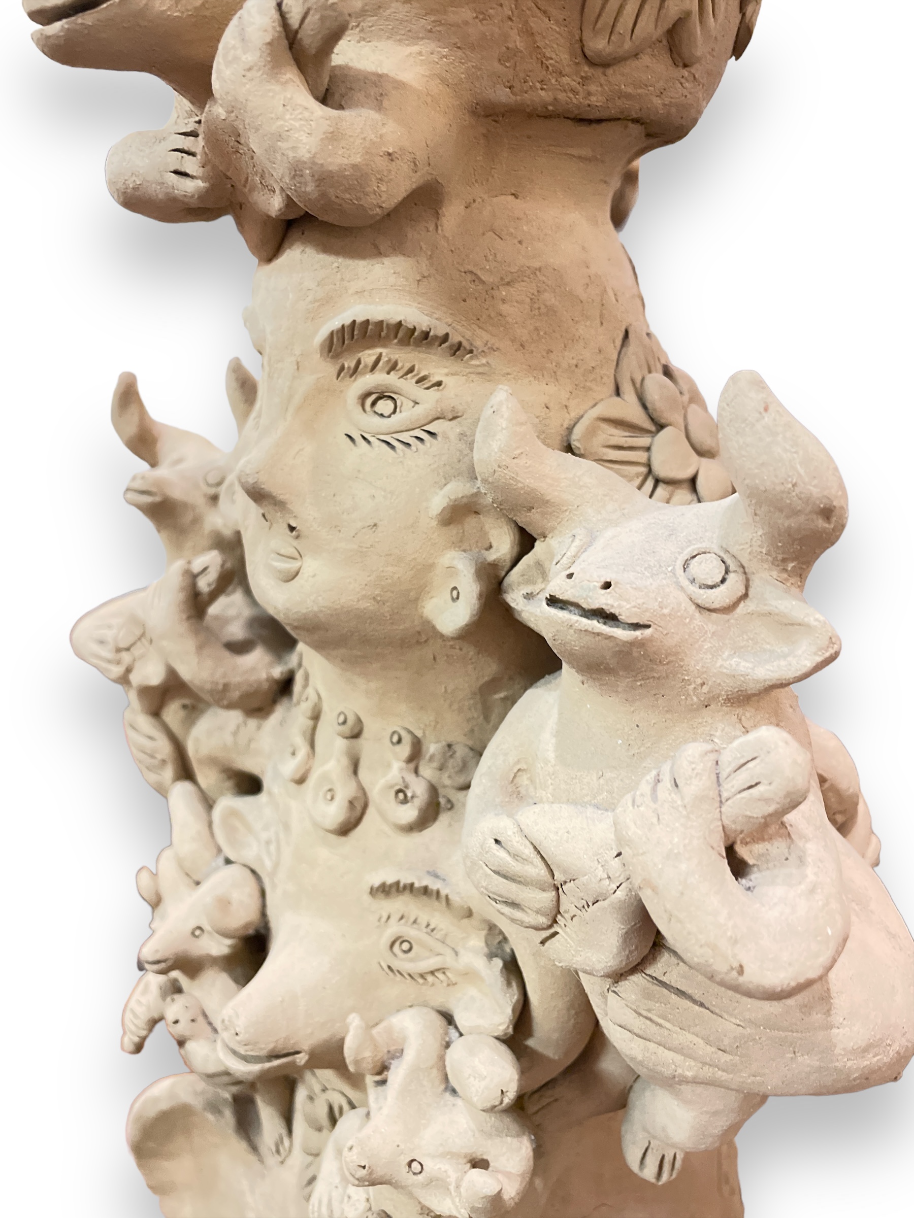 Teodora Blanco figural pottery vase