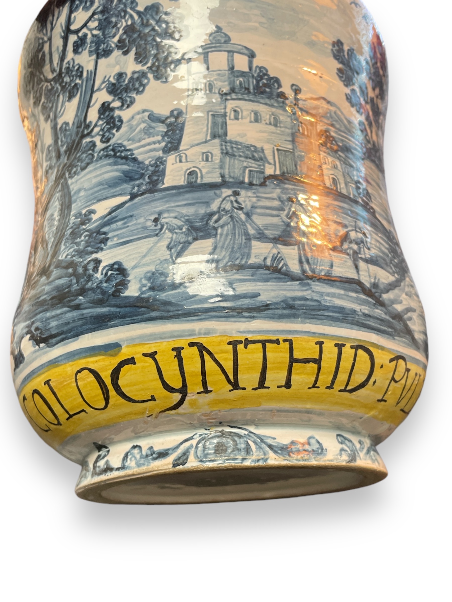 Italian majolica pharmacy albarello