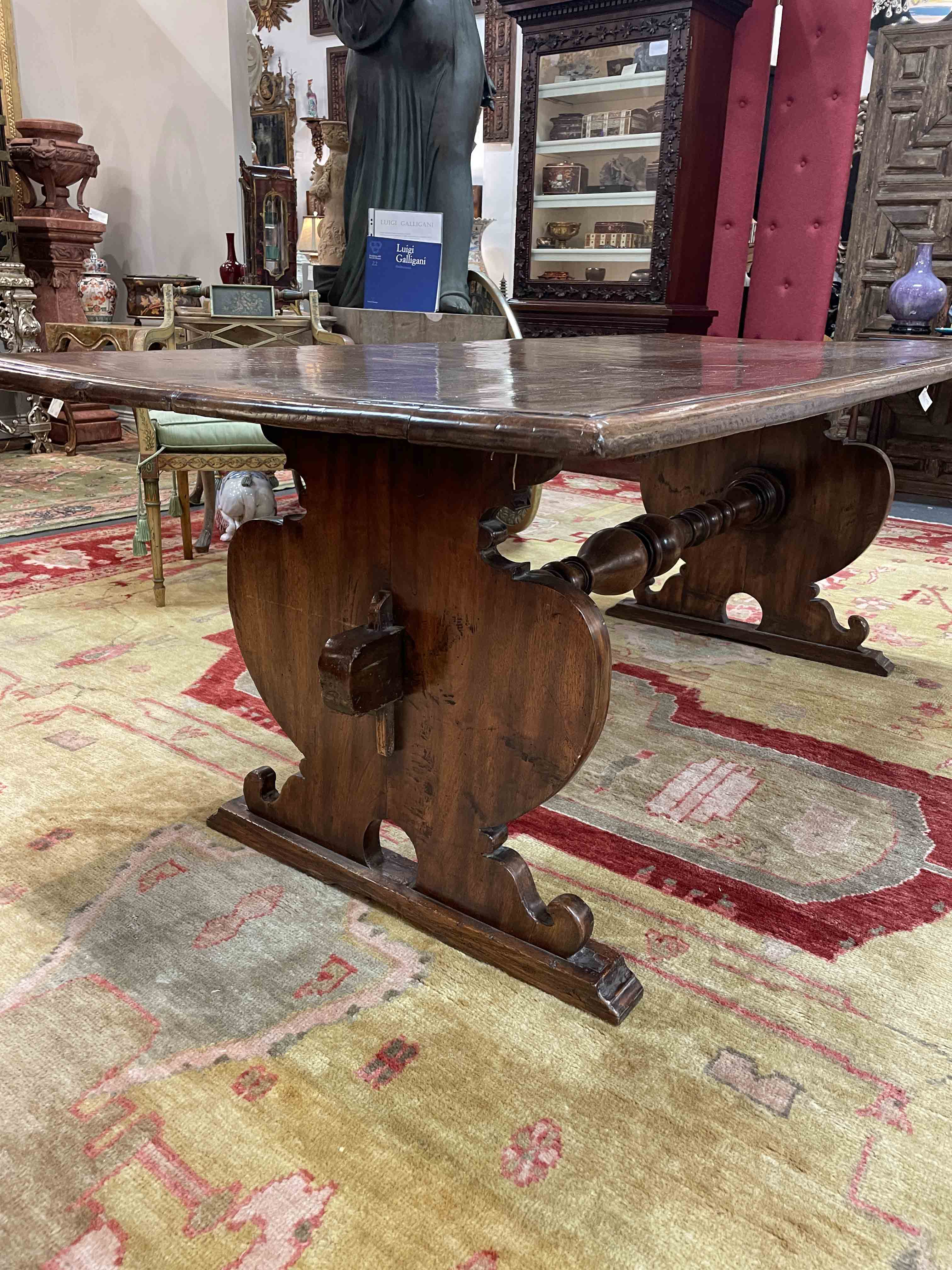 Italian Baroque walnut refectory table