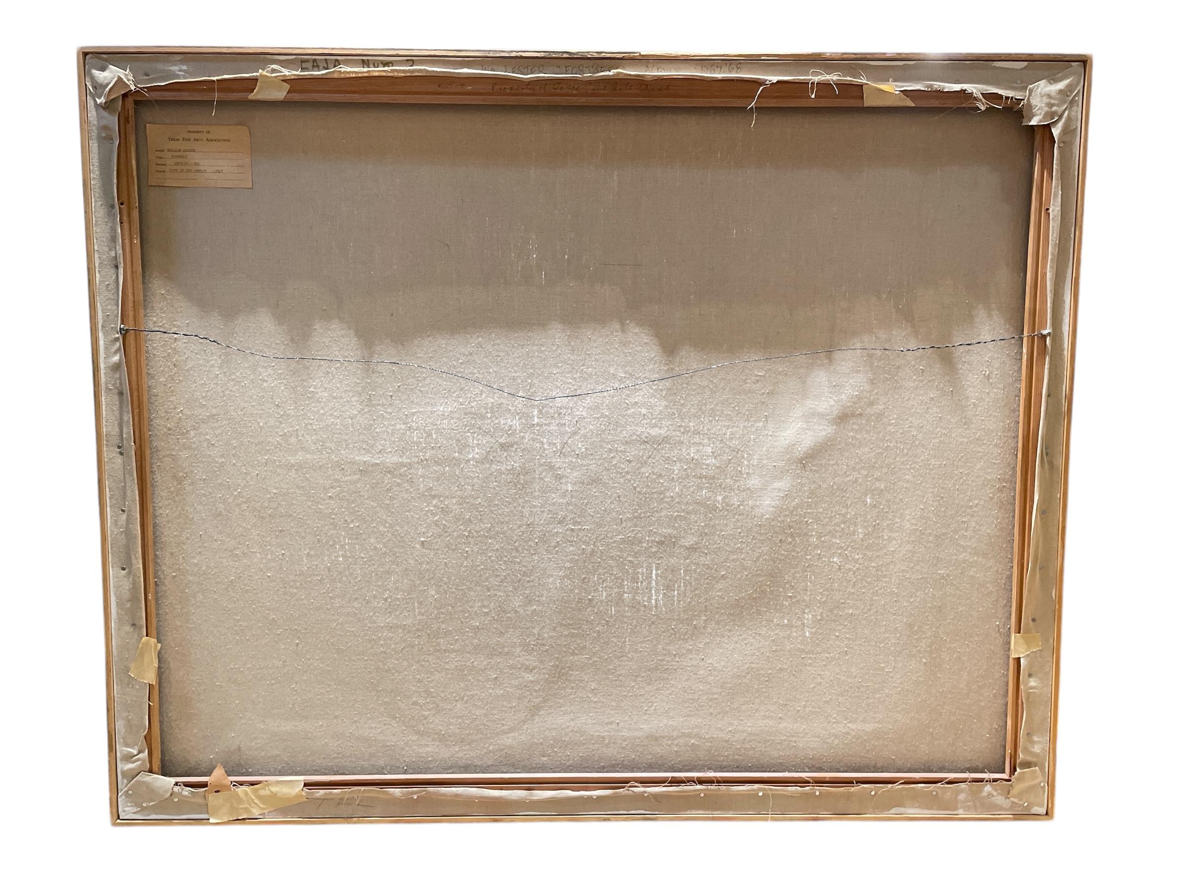 Oil on canvas abstract painting by William Lewis Lester