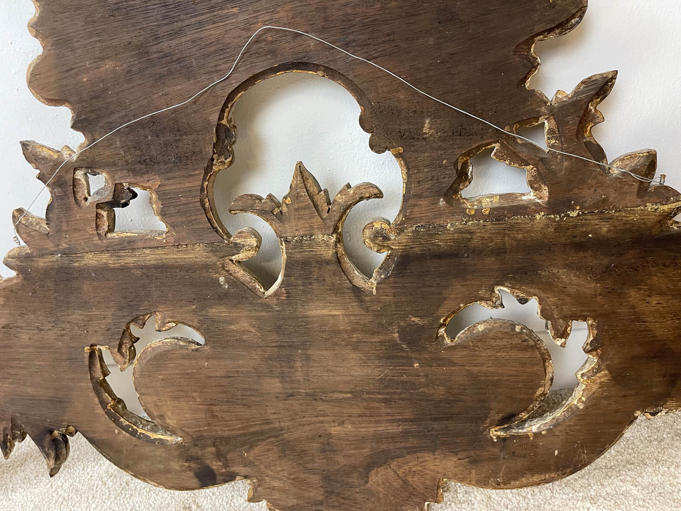 Wooden overdoor carving from Guatemala