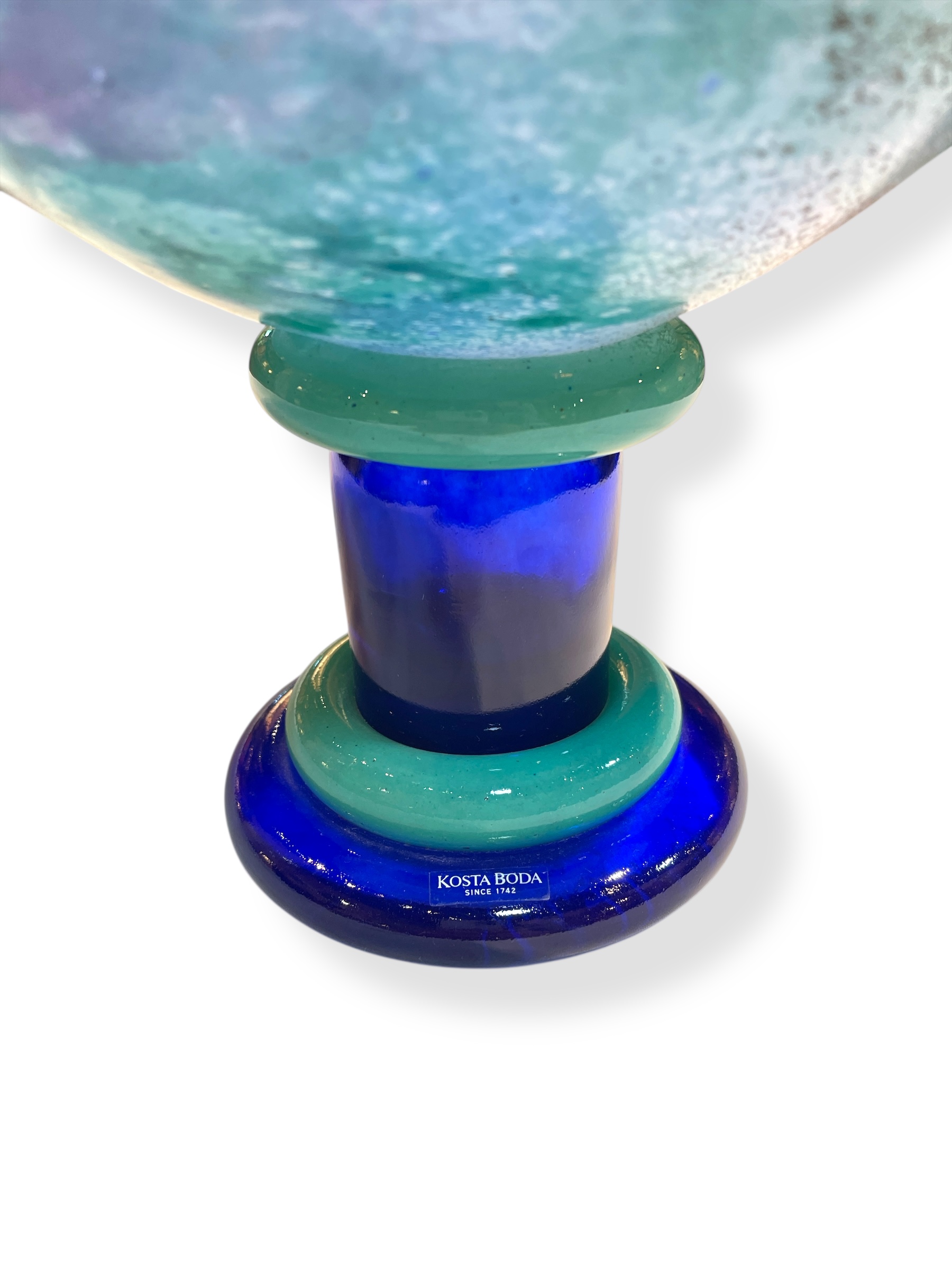 Kosta Boda Kjell Engman large glass compote