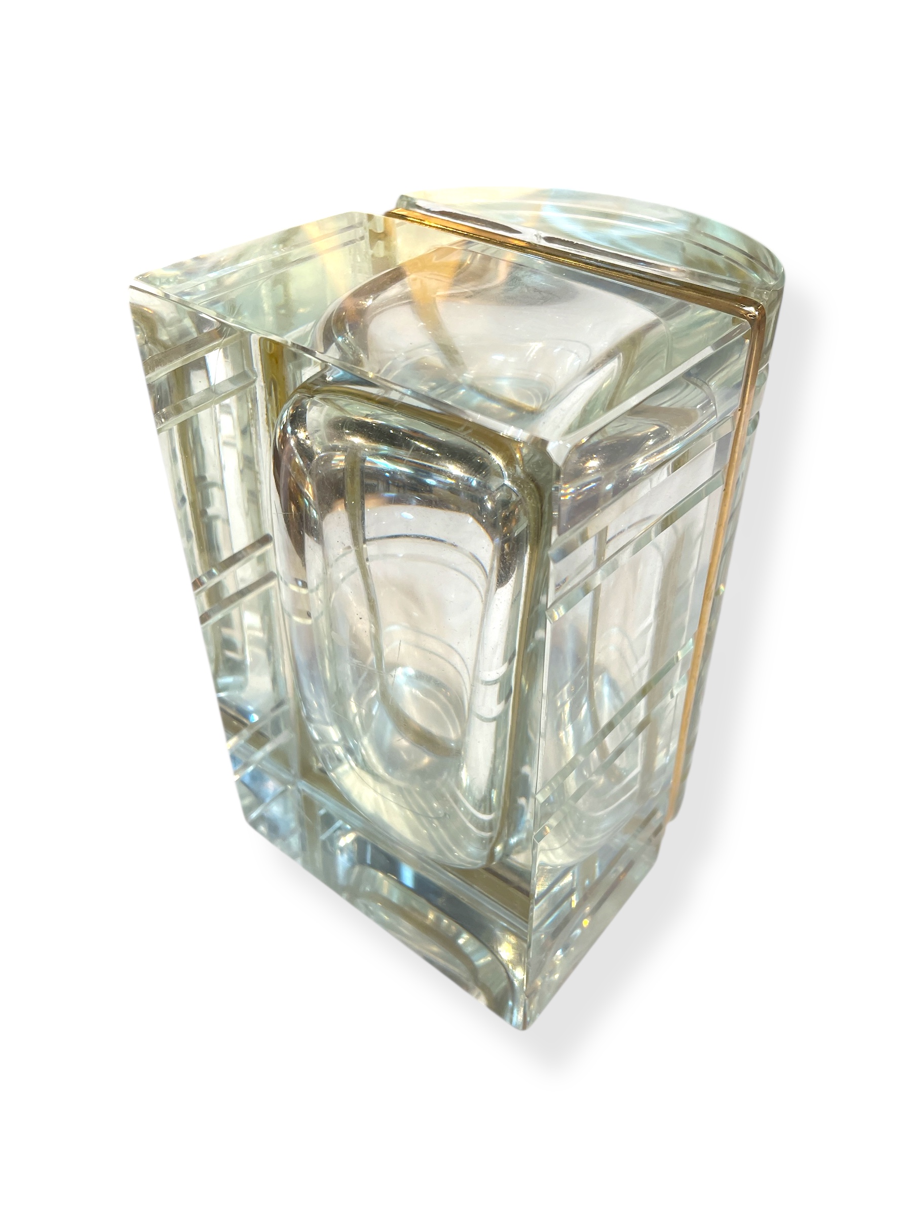 Large Italian Murrano glass jewelry box