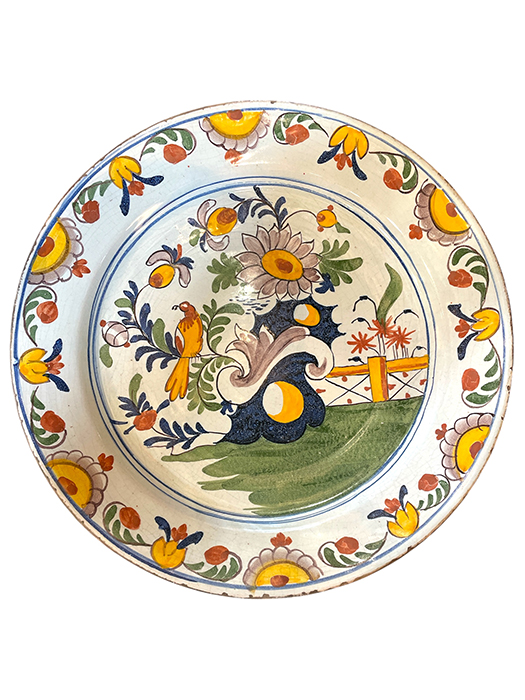 Polychrome Delft charger