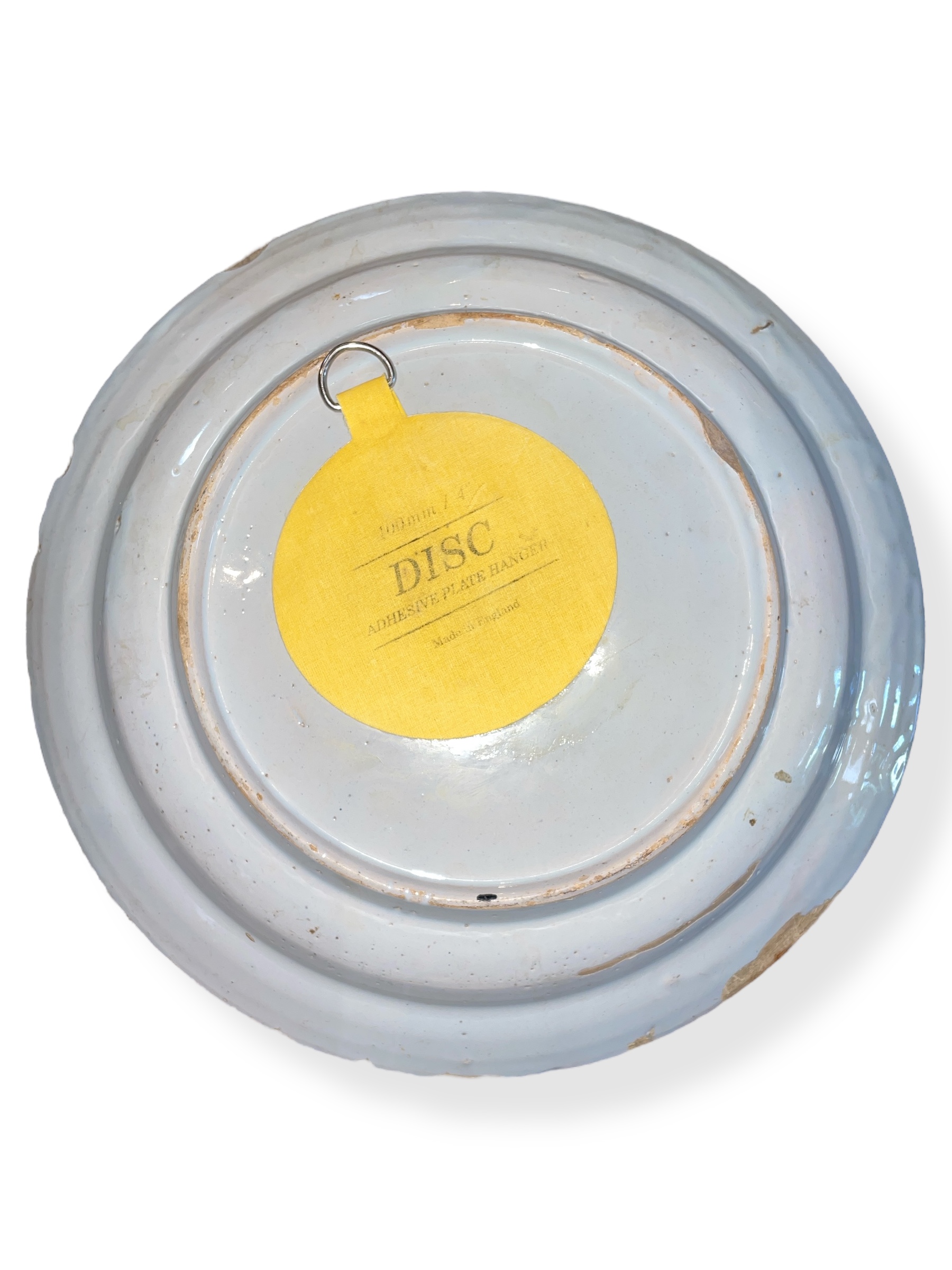 English polychrome Delft plate with snail design