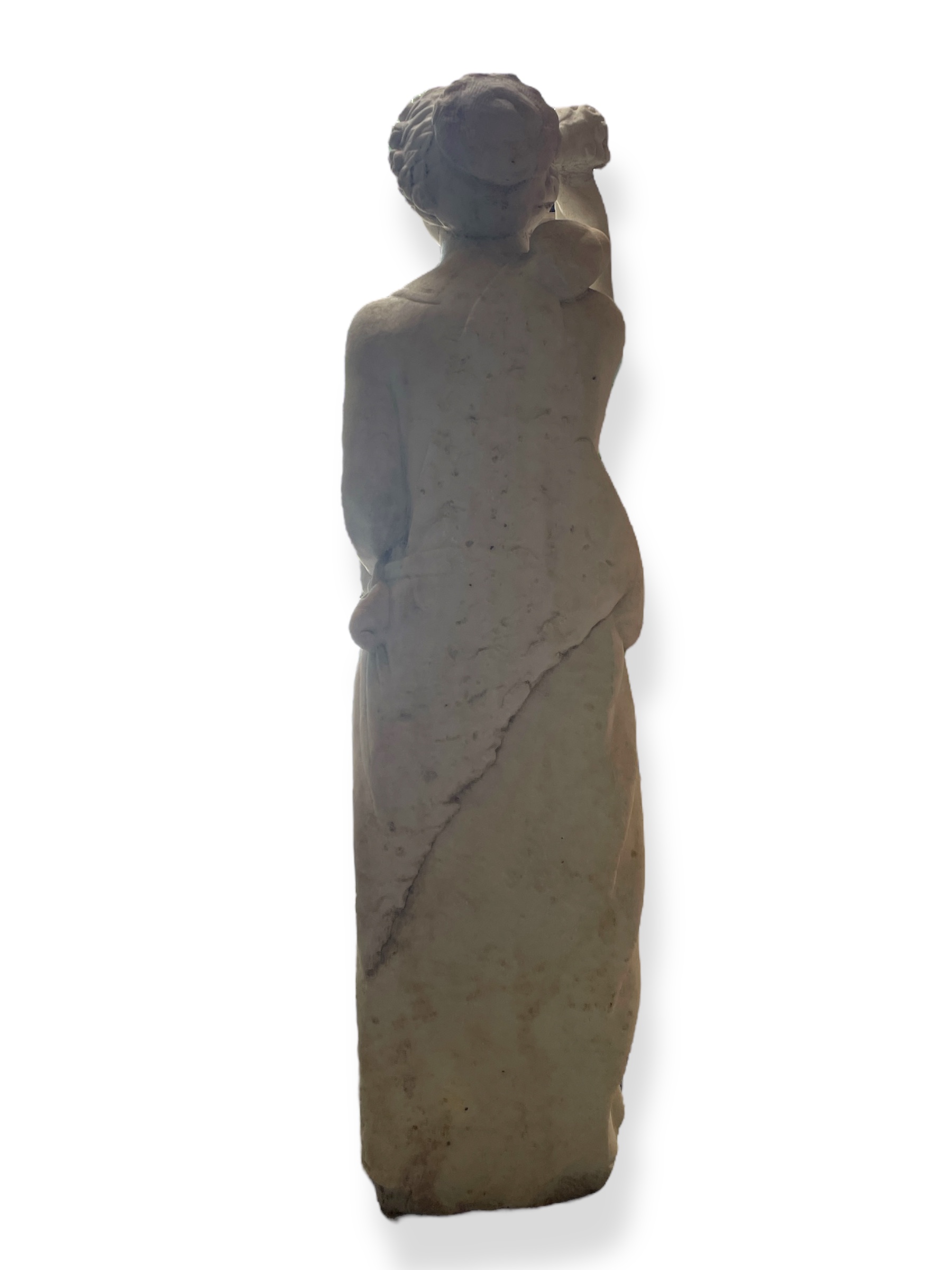 18th C Italian carrera marble statute