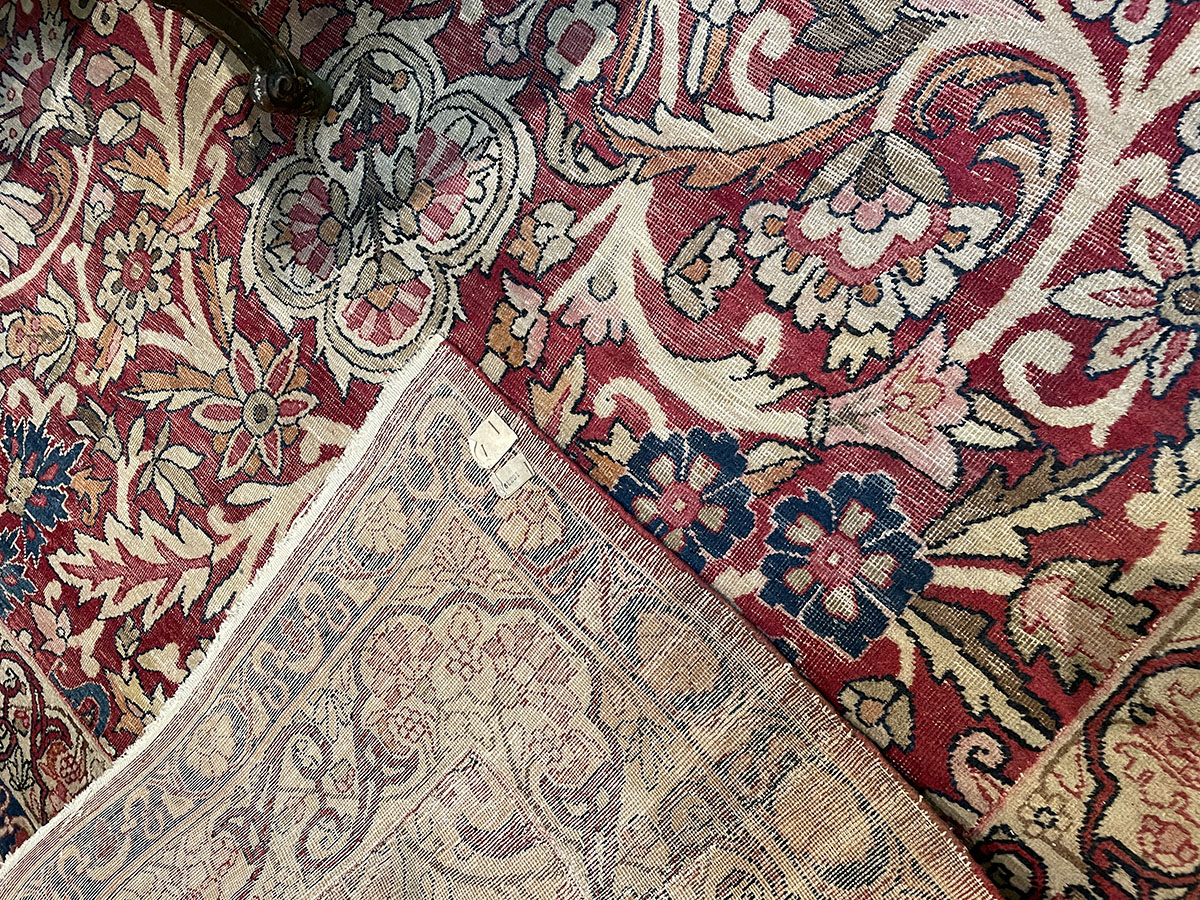 Lavar Kerman hand woven Persian rug
