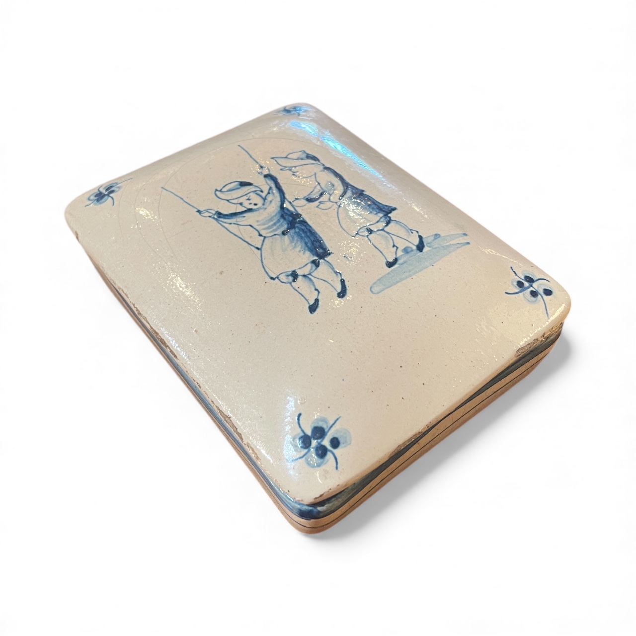 Vintage French pottery box