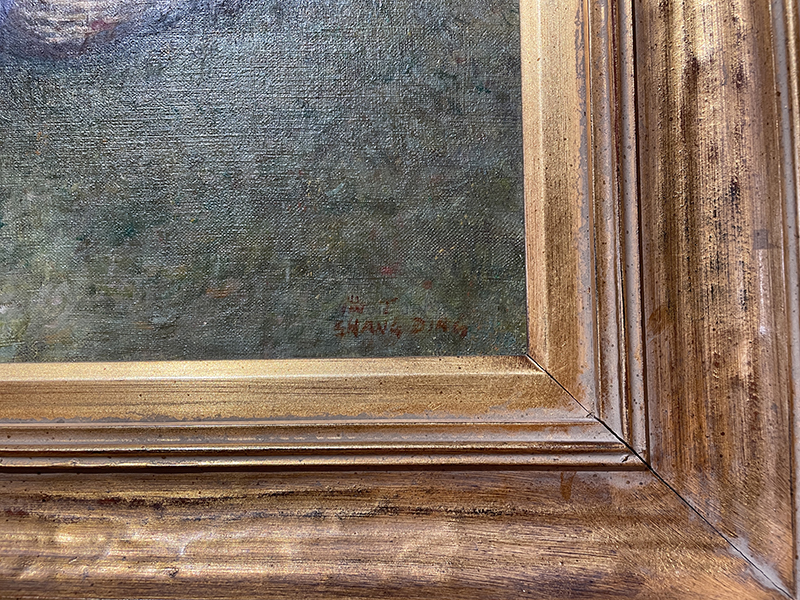 Oil on canvas painting by Shang Ding