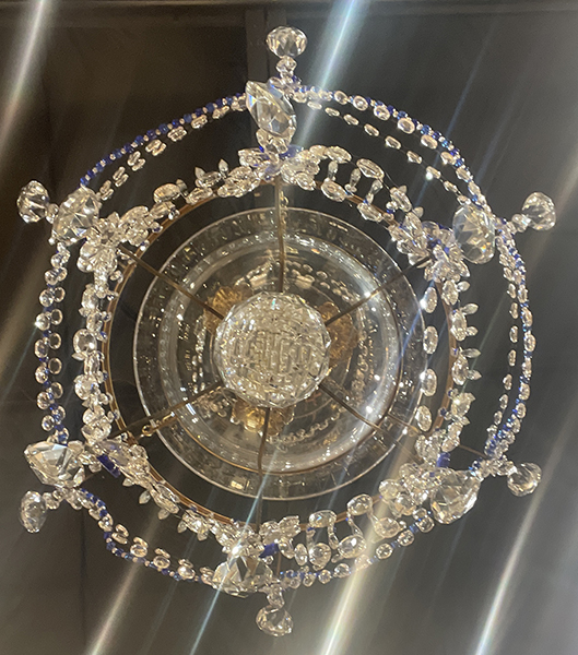 Antique Baltic crystal chandelier