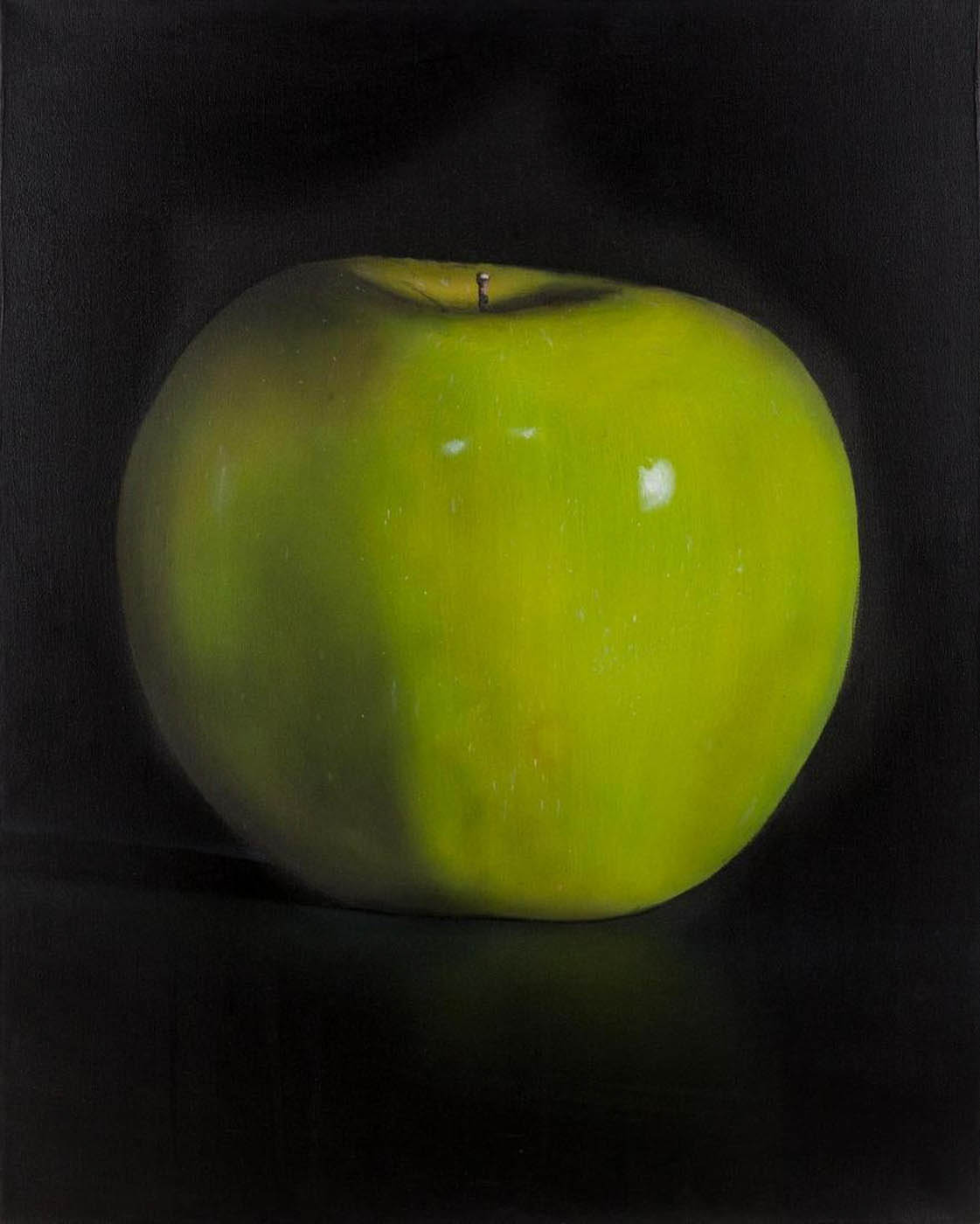 Acrylic painting - "Green Apple" by T.Seghi