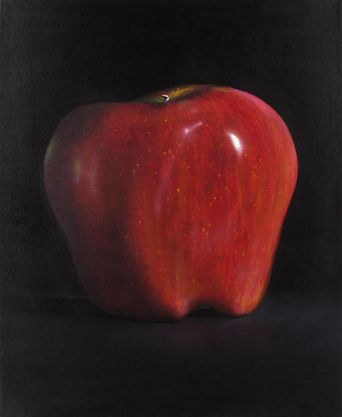 Acrylic painting - "Red Apple" by Tom Seghi