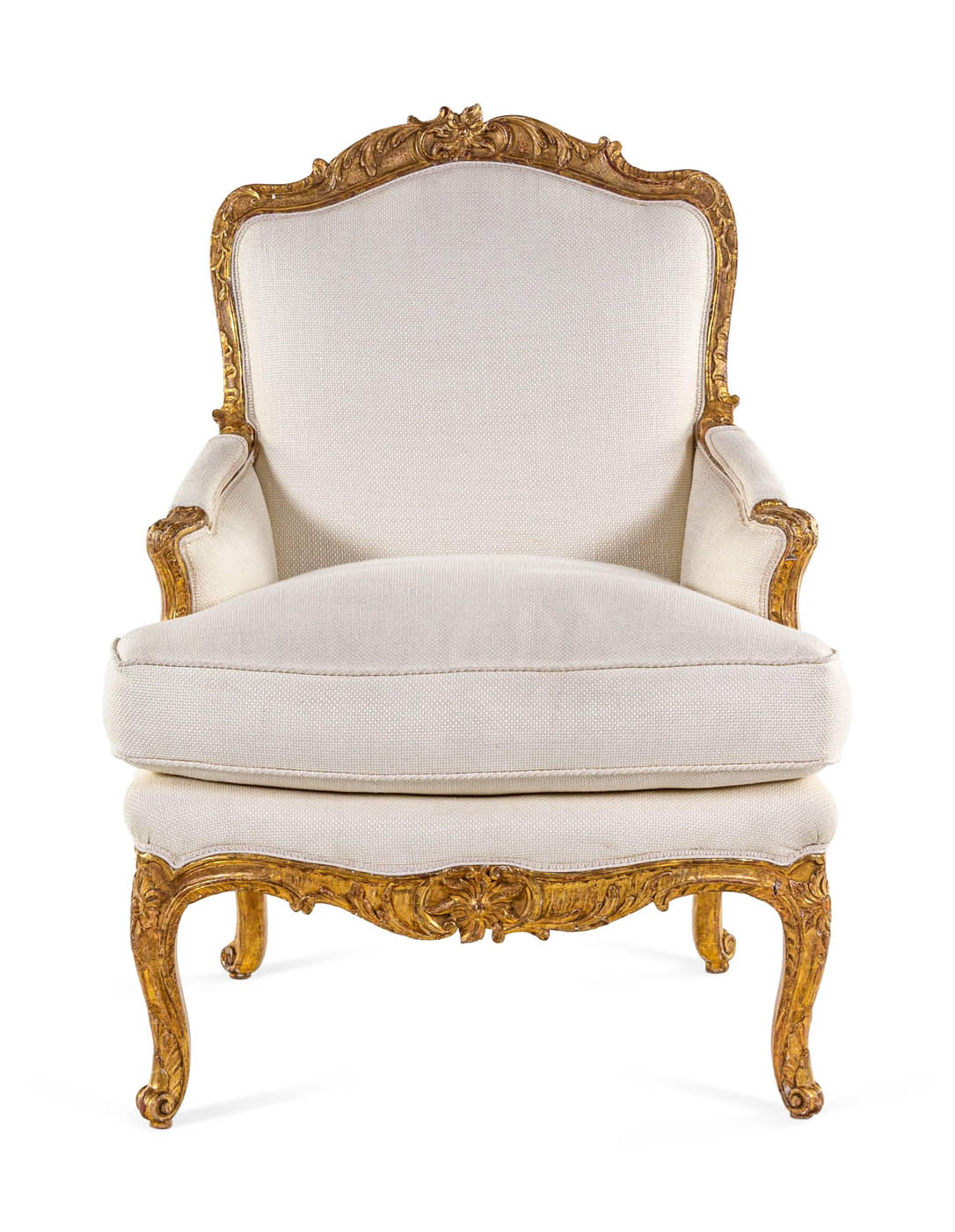 French Regence giltwood bergere