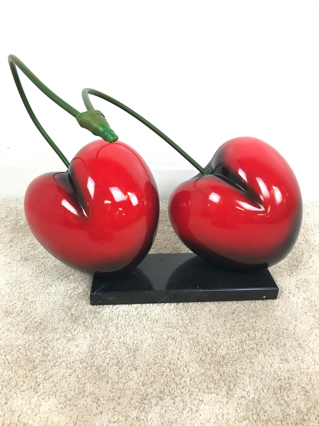 Carved wooden Cherry sculpture by Syan