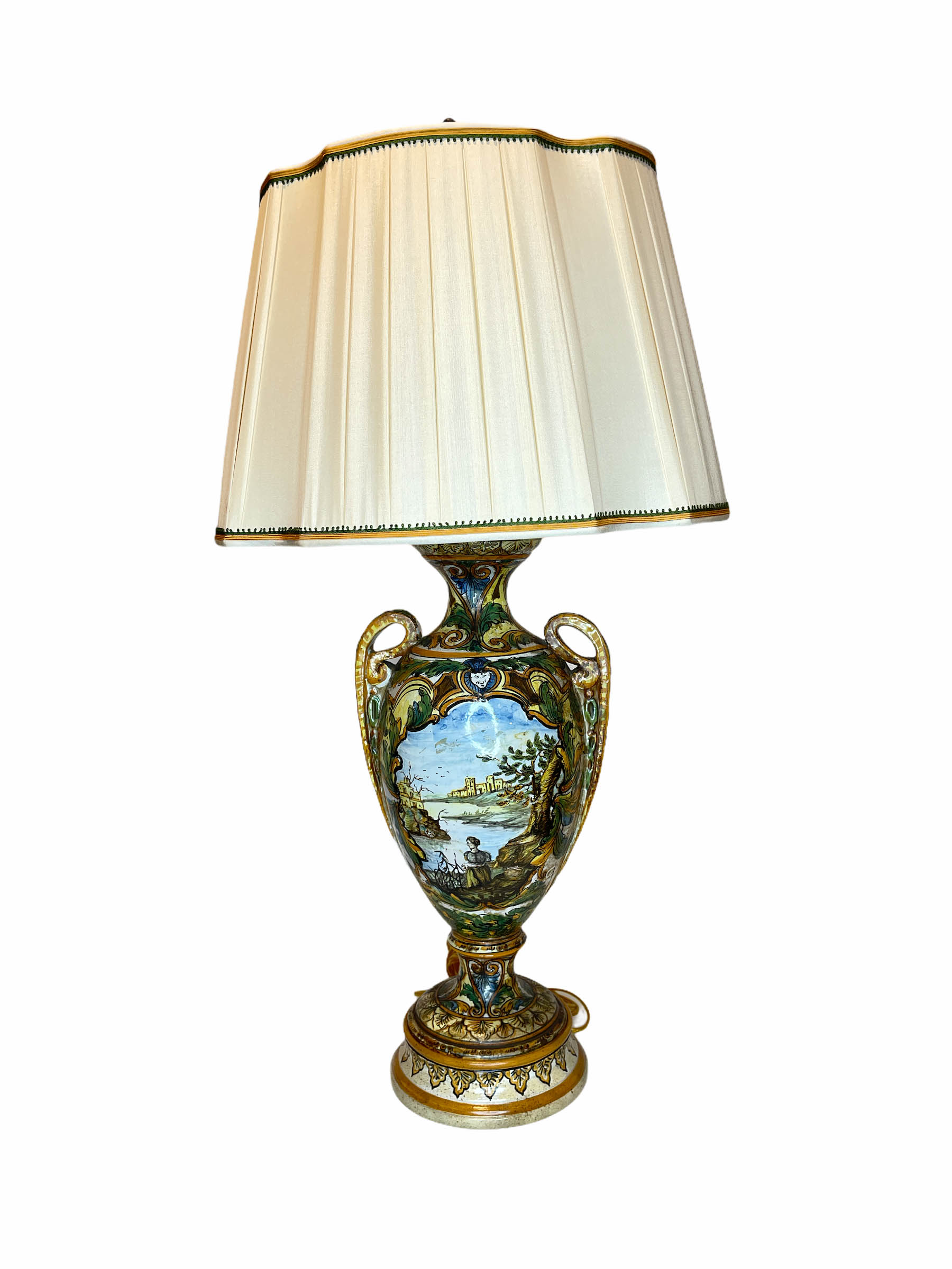 Majolica lamp