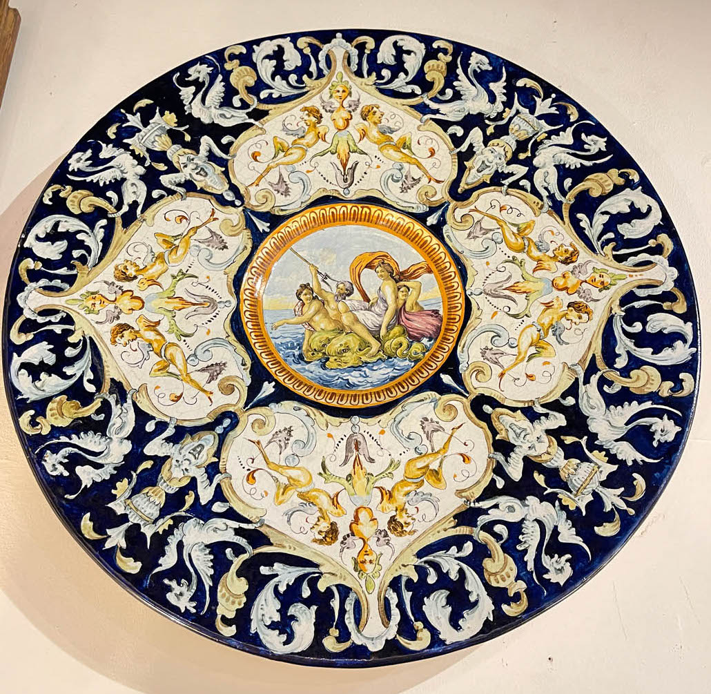 Faience charger