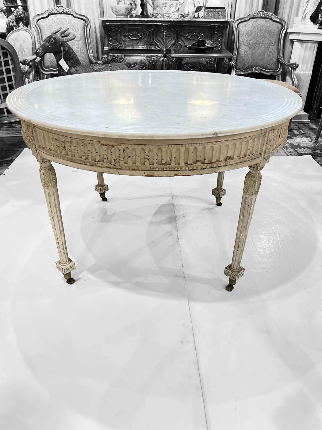 Neoclassical painted center table
