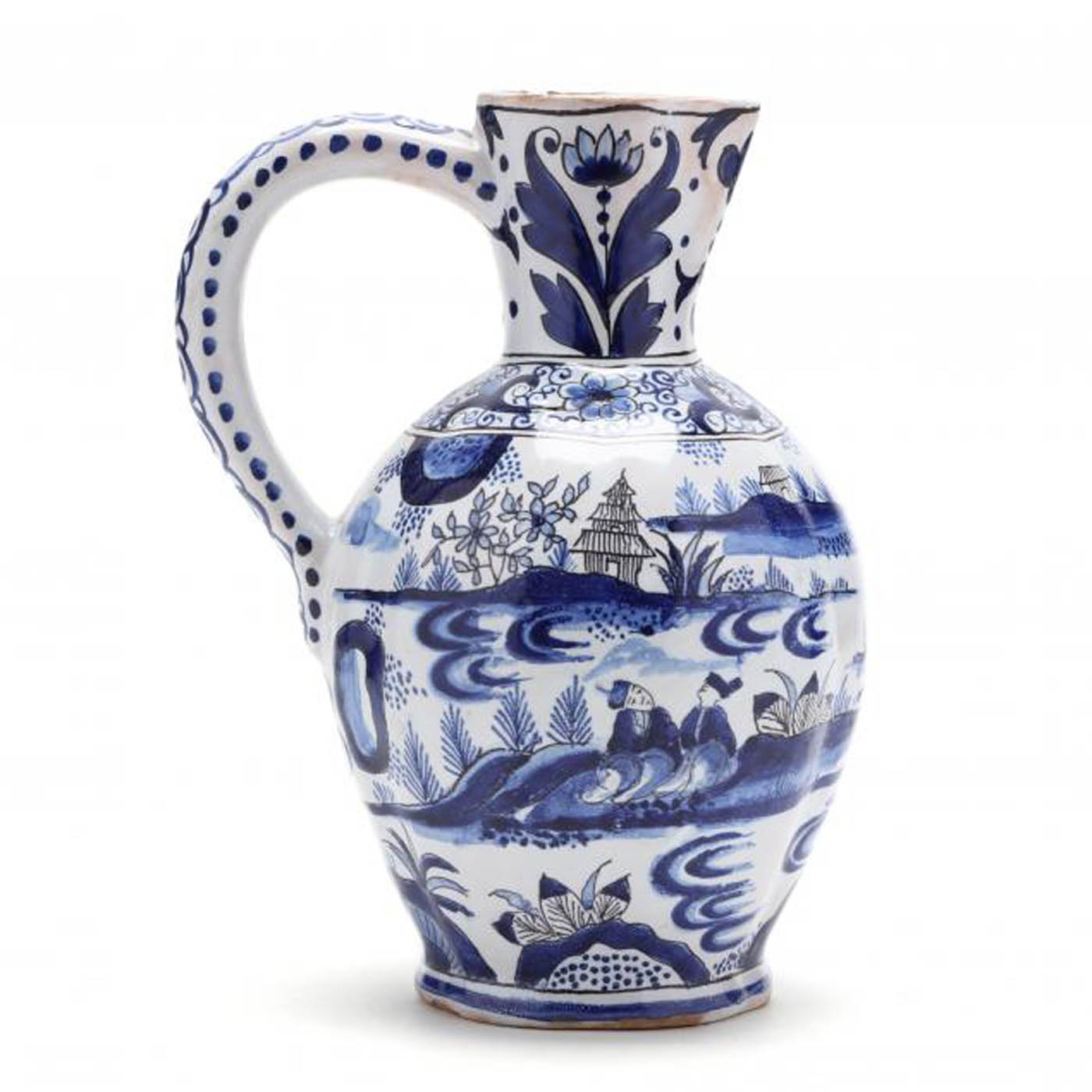 18th C Dutch Delft pitcher