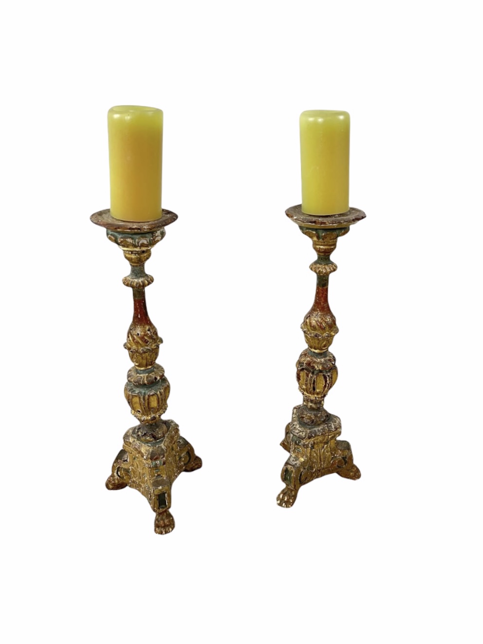 Pair of 18th C Italian picket sticks