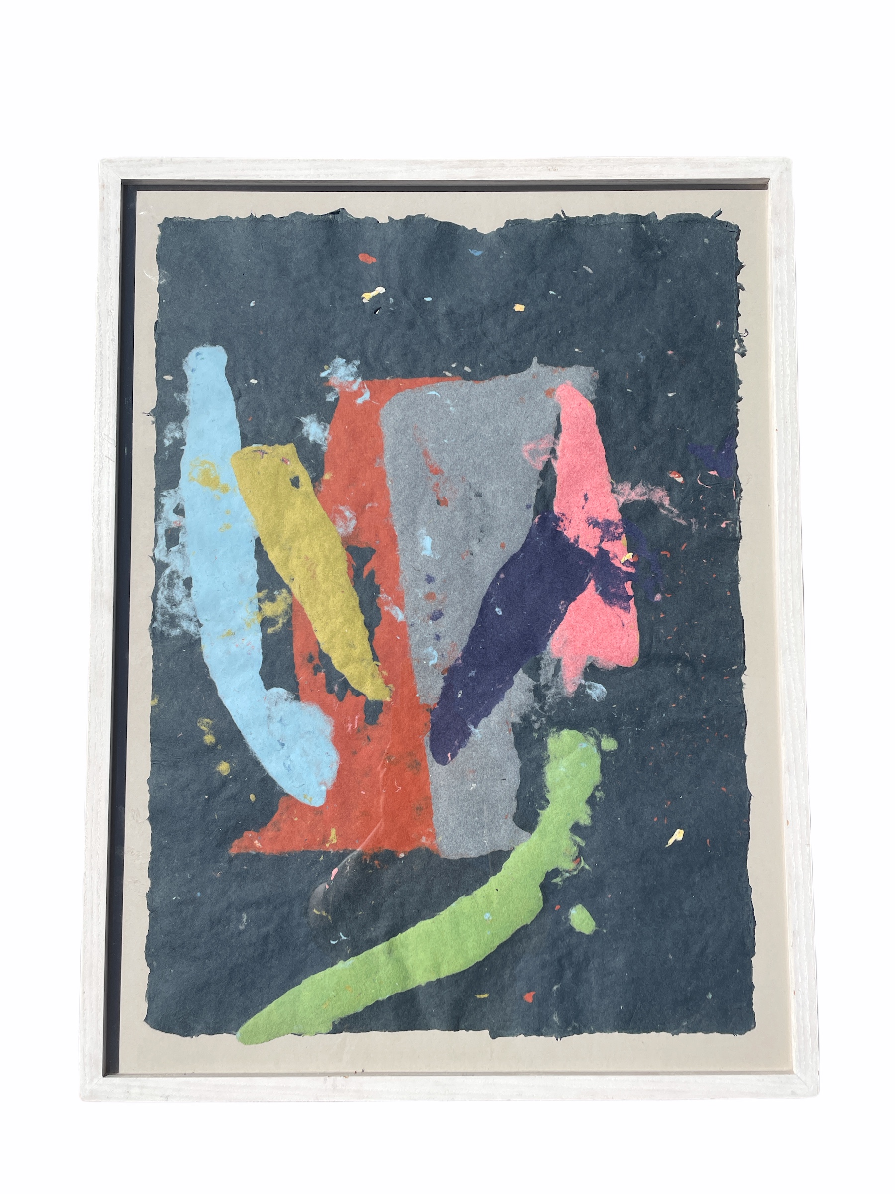 Kikuo Saito paper collage-" Dark Grey"