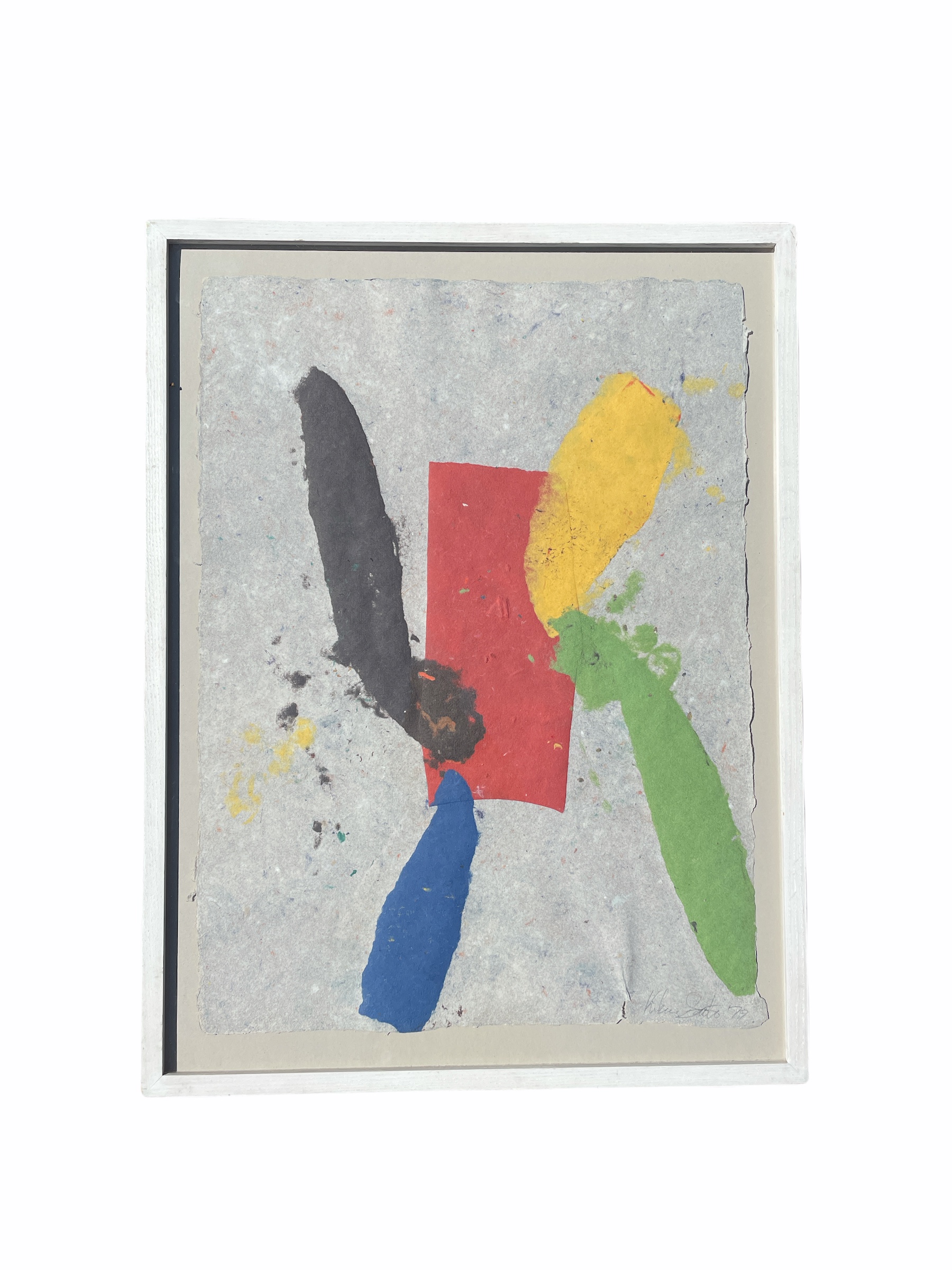 Kikuo Saito paper collage-" Light Grey"