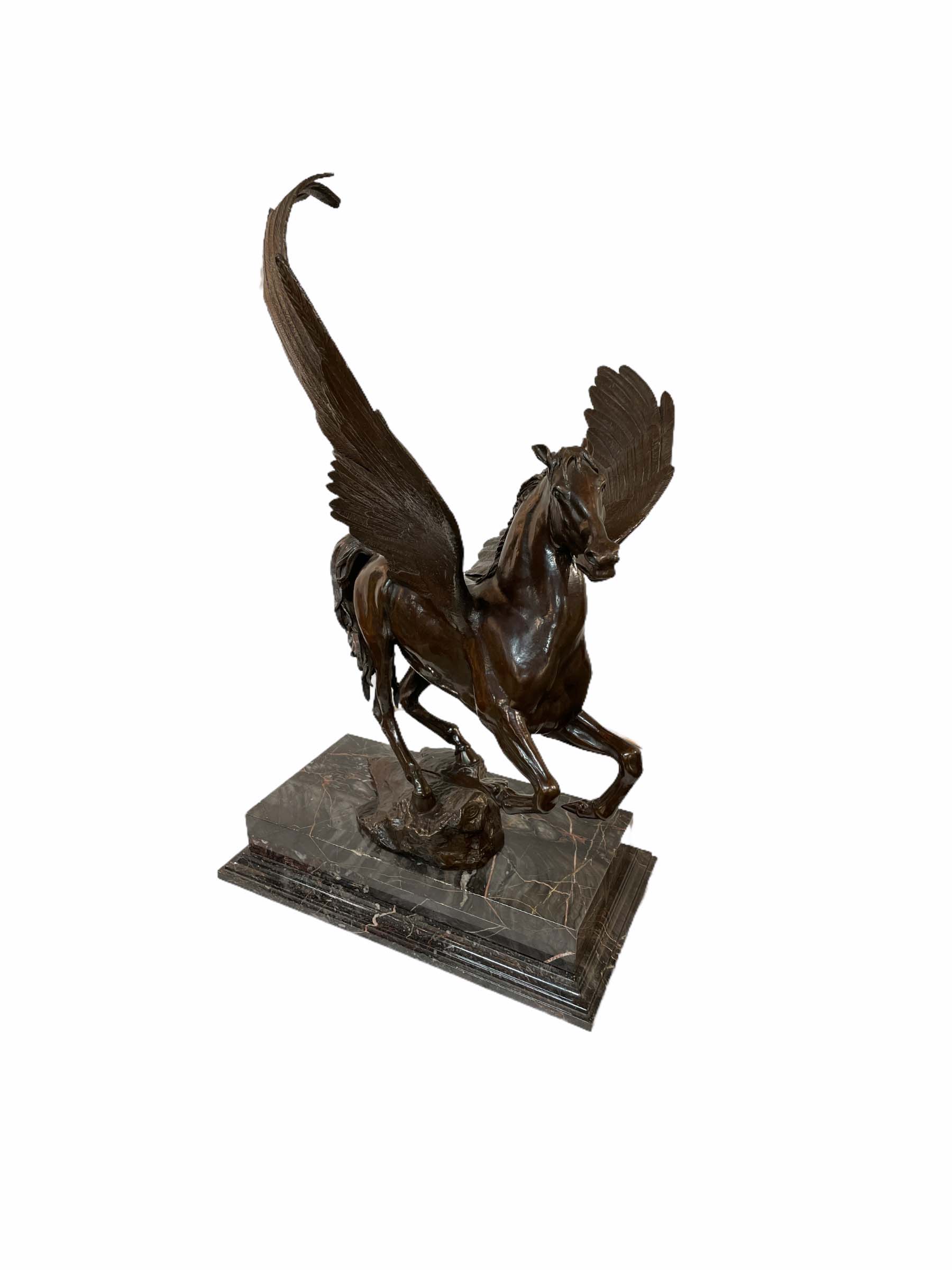 Bronze Pegasus sculpture by Boehm
