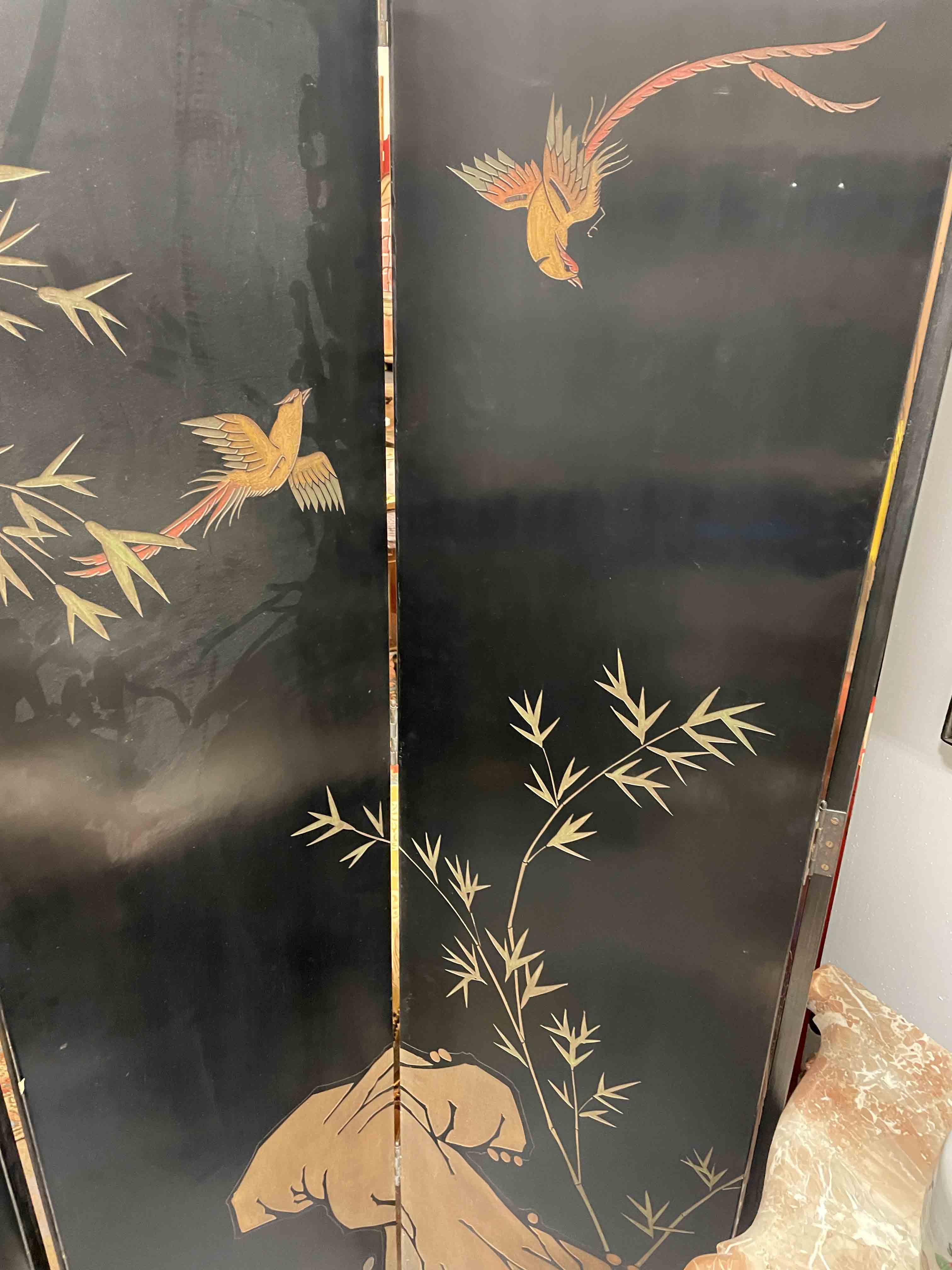 Early 20th C Chinese 8 panel screen