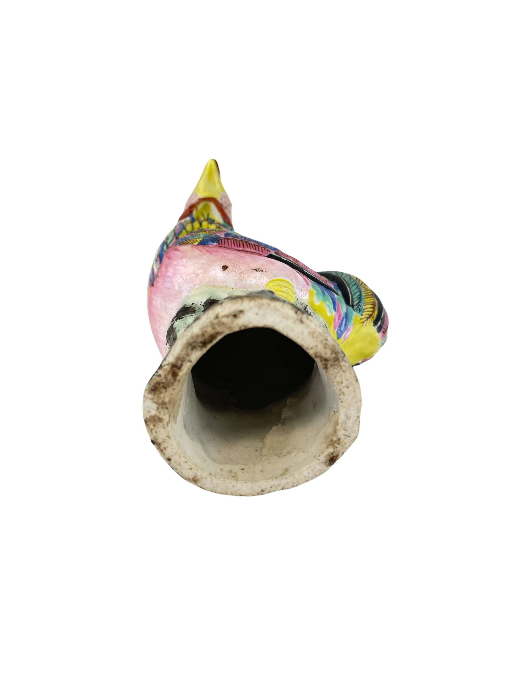 Chinese export famille rose porcelain rooster