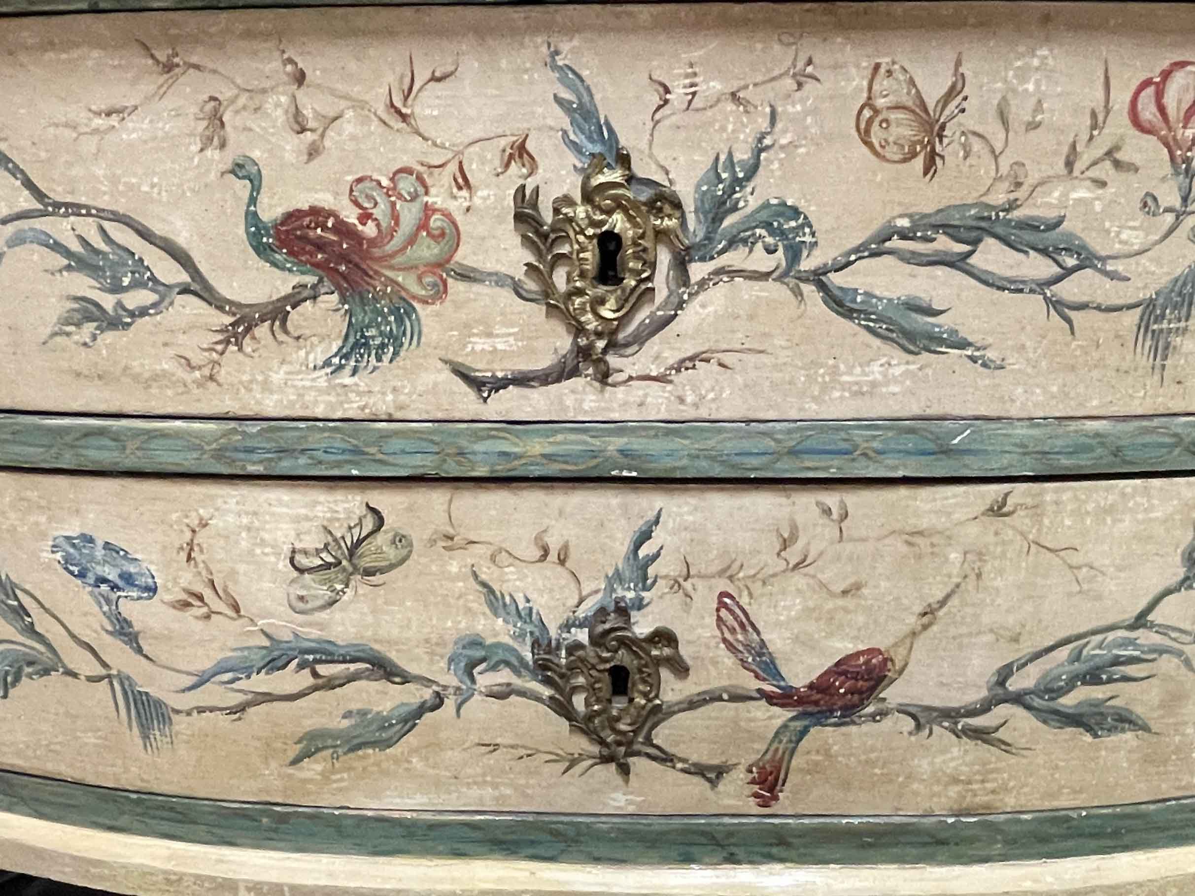 Pair of 18th C Italian commodes