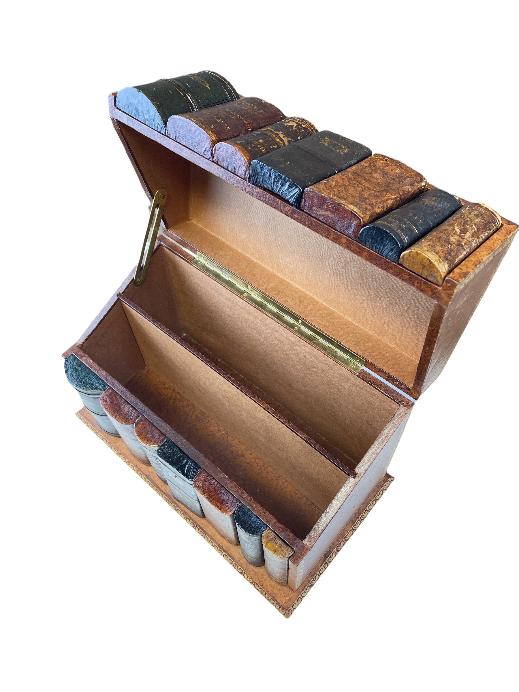 A leather covered vintage box 