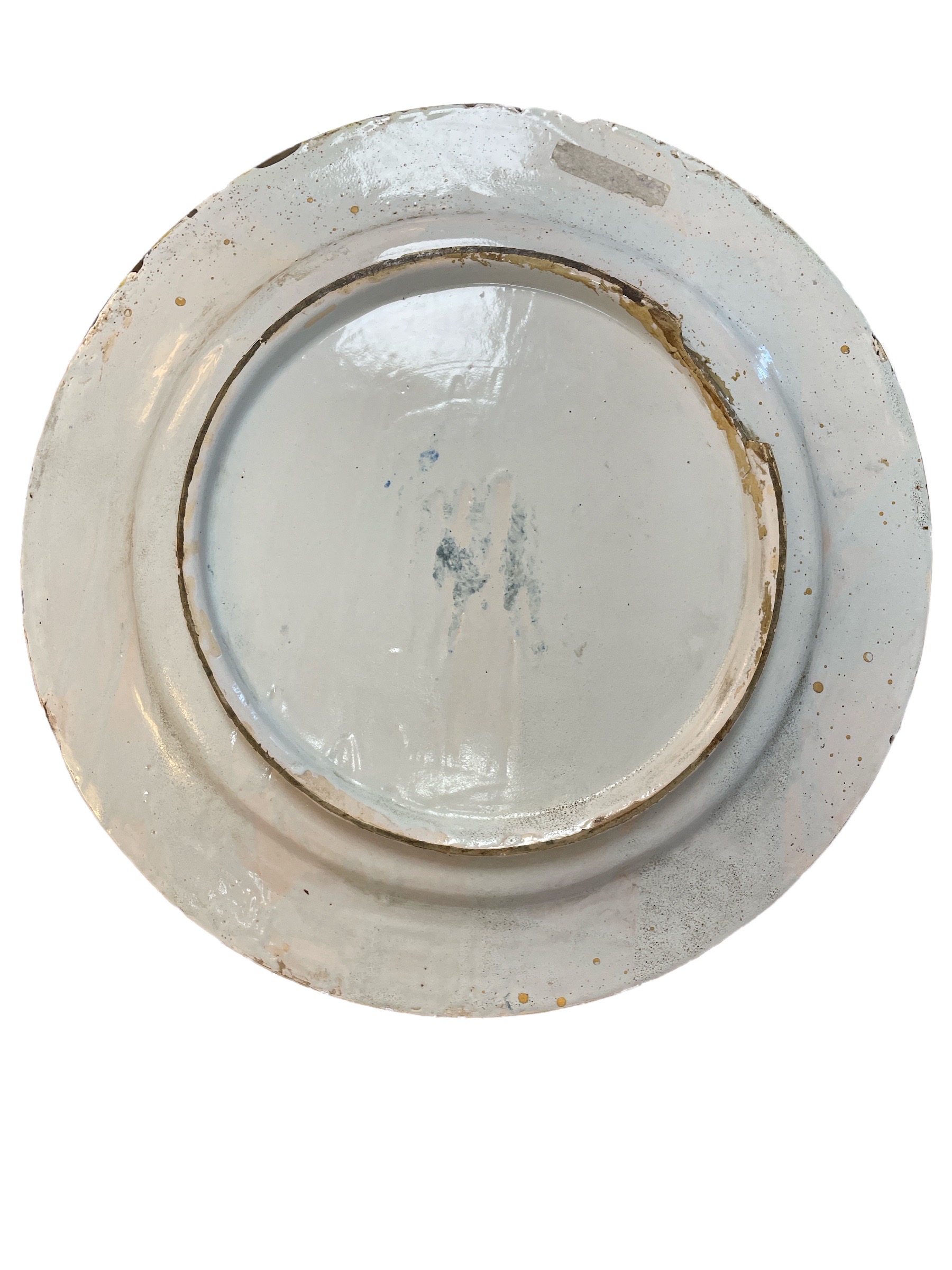 19th C Italian majolica charger