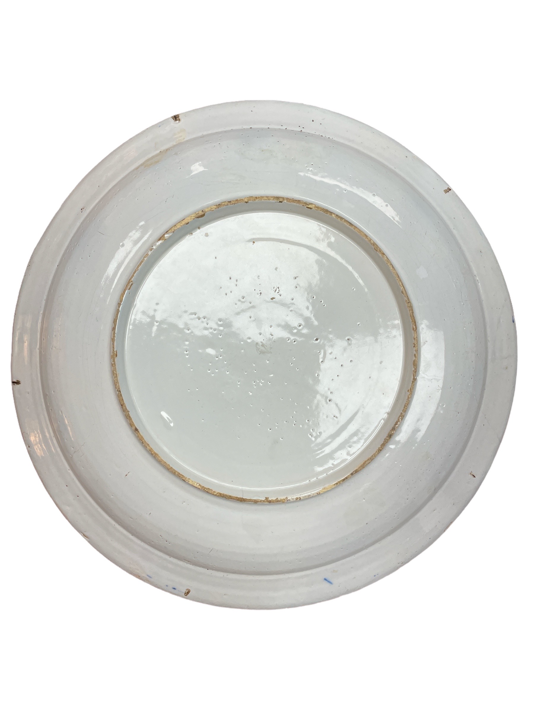 18th C Dutch Delft blue and white charger