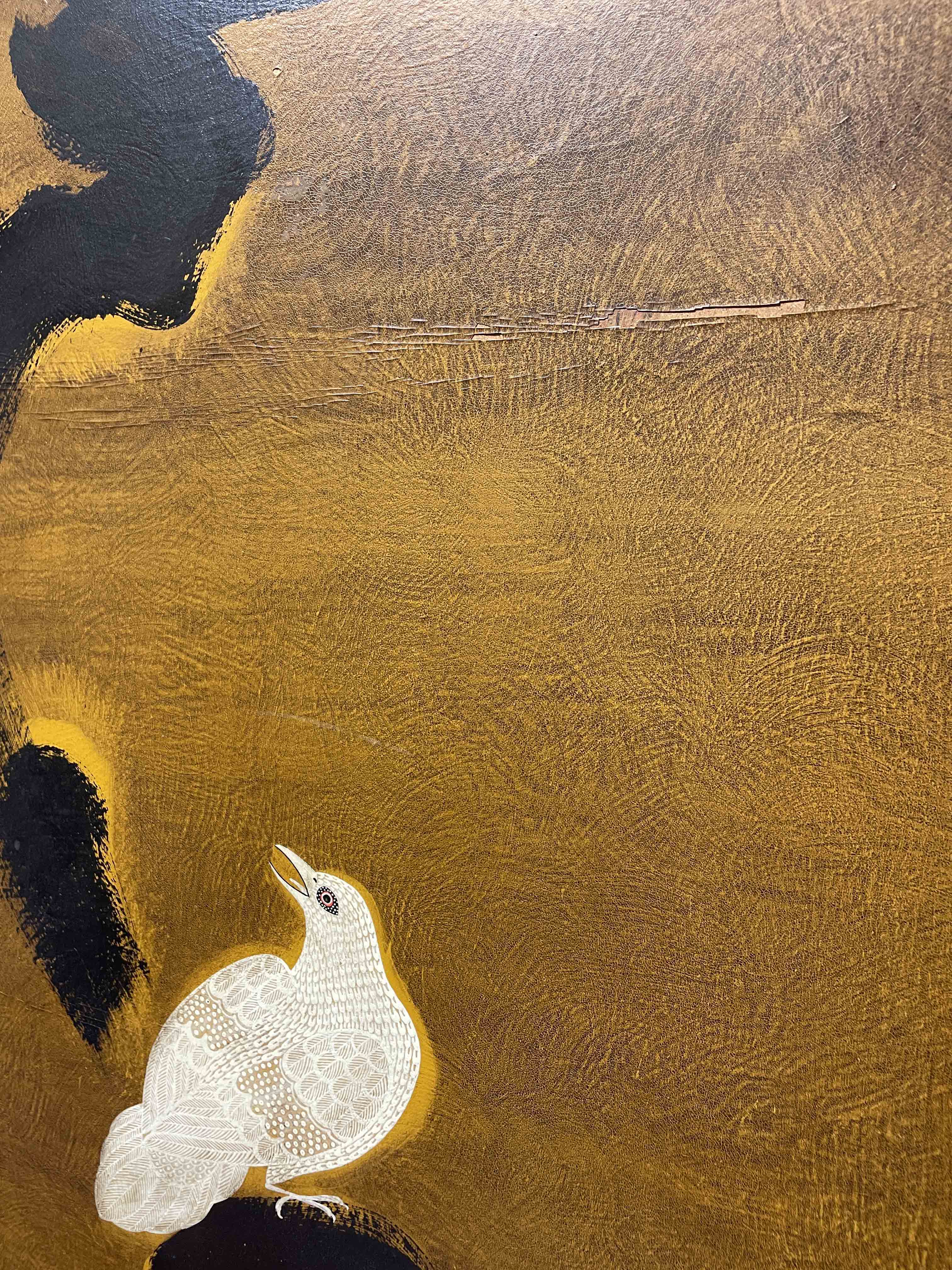  Oil on board painting of a bird 