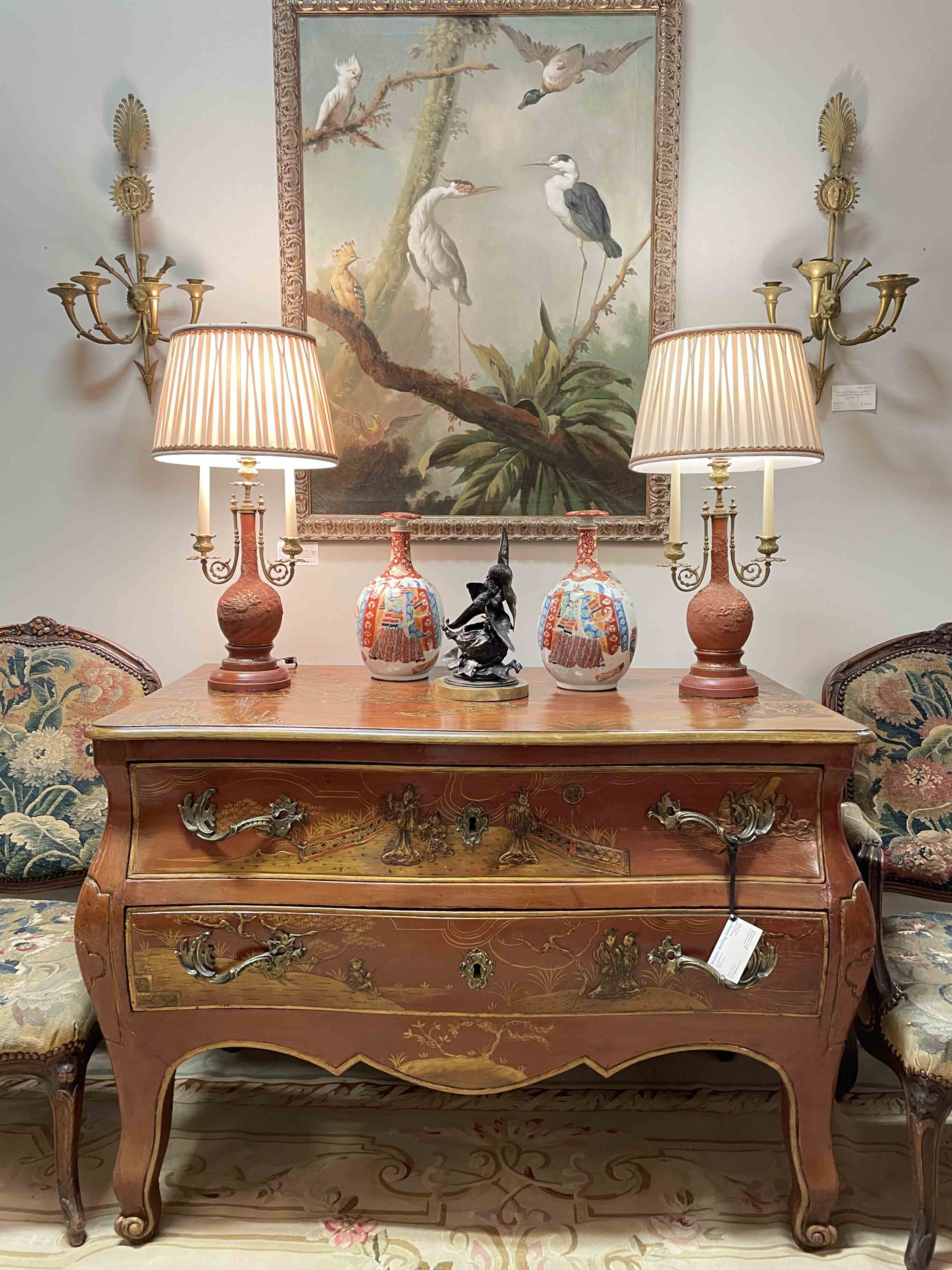 French commode w/ later chinoiserie decoration