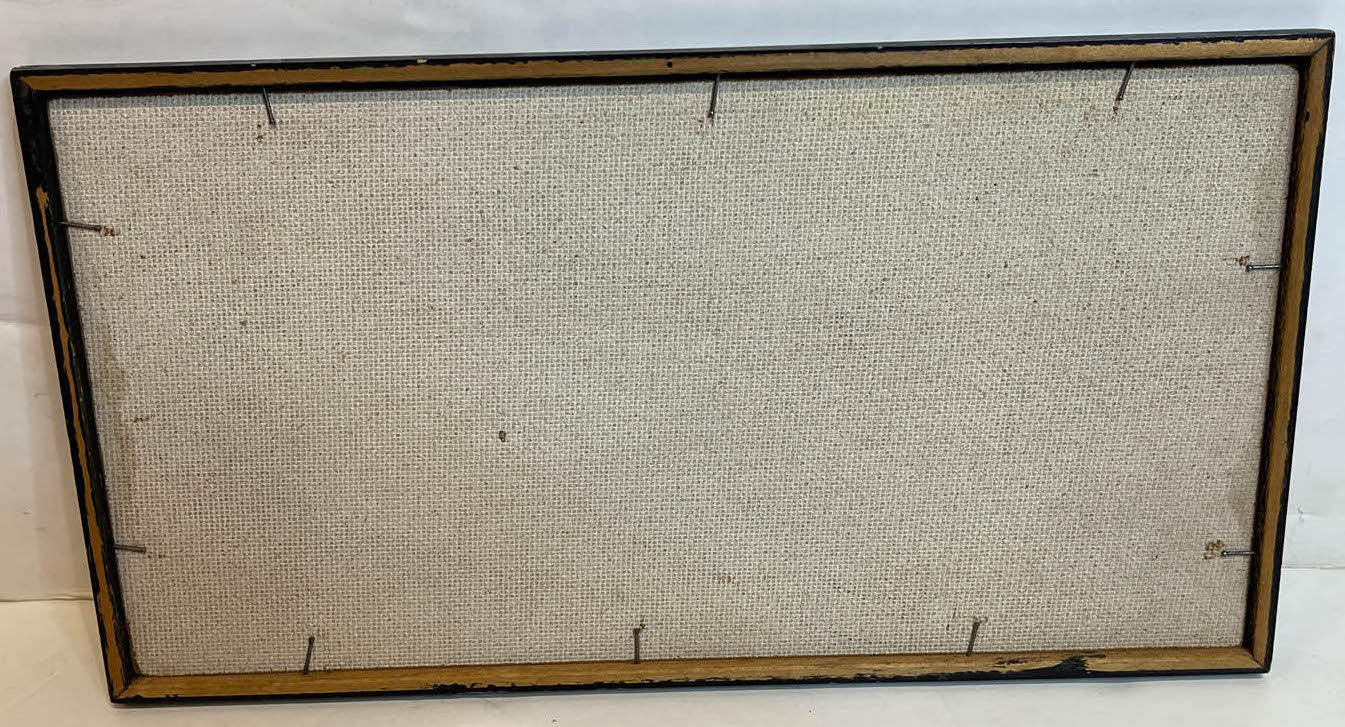 Small horizonal Trompe Ll'oeil painting